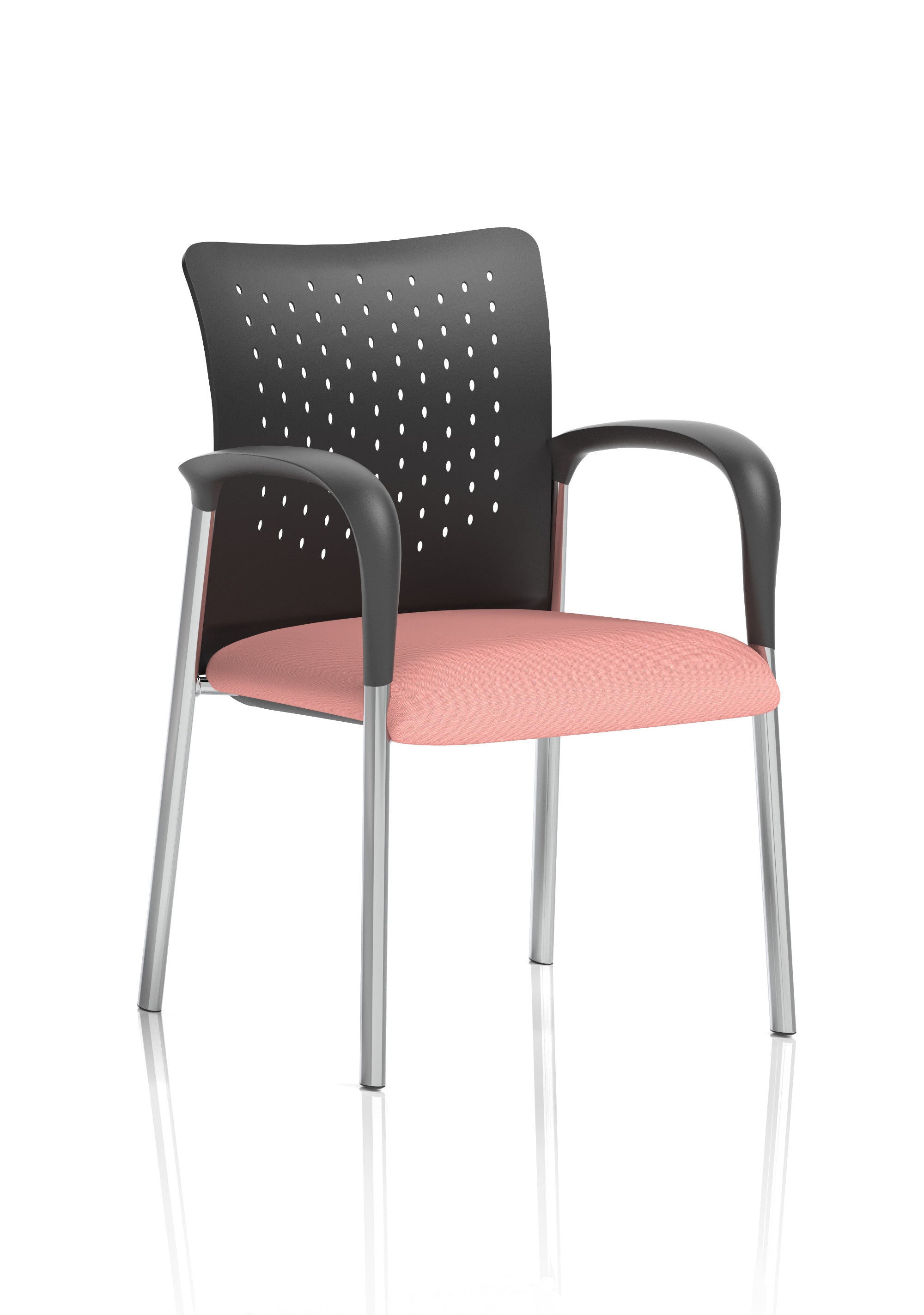 Academy Stacking Medium Back Visitor Office Chair In Quest Fabric