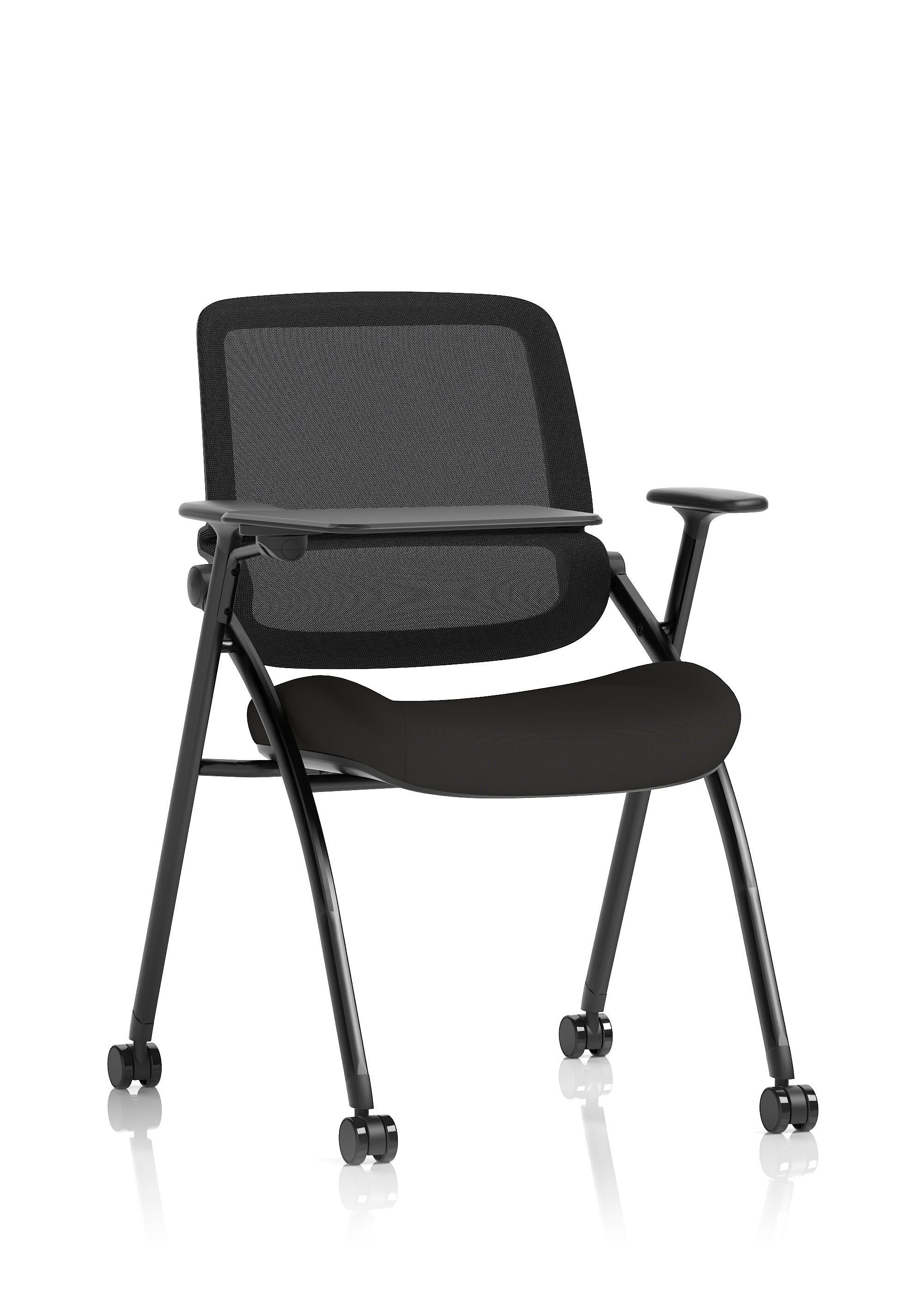 Black Friday - Capra Mesh Back Folding Office Training Chair With Sliding Arms