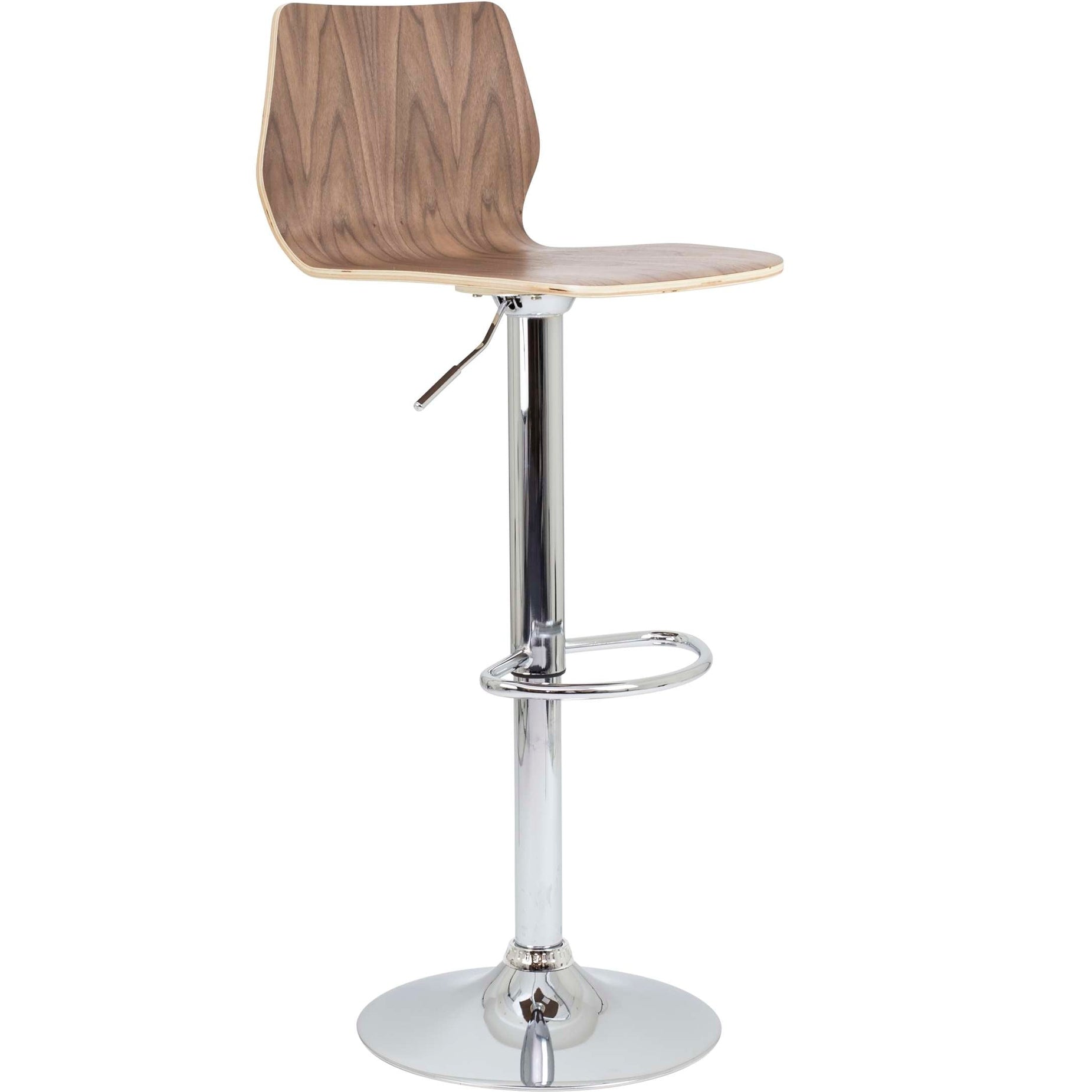 Stork Gas Lift Stool | Walnut