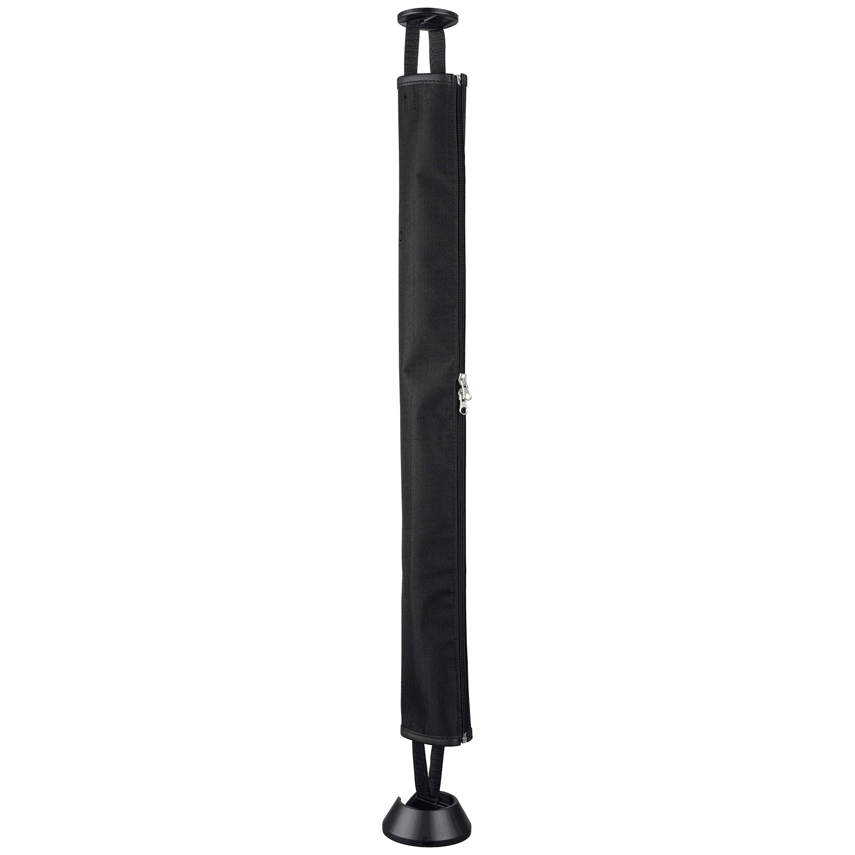 Fabric Cable Spine With Zip & Weighted Base Black 750H