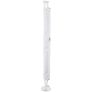 Fabric Cable Spine With Zip & Weighted Base White 750H