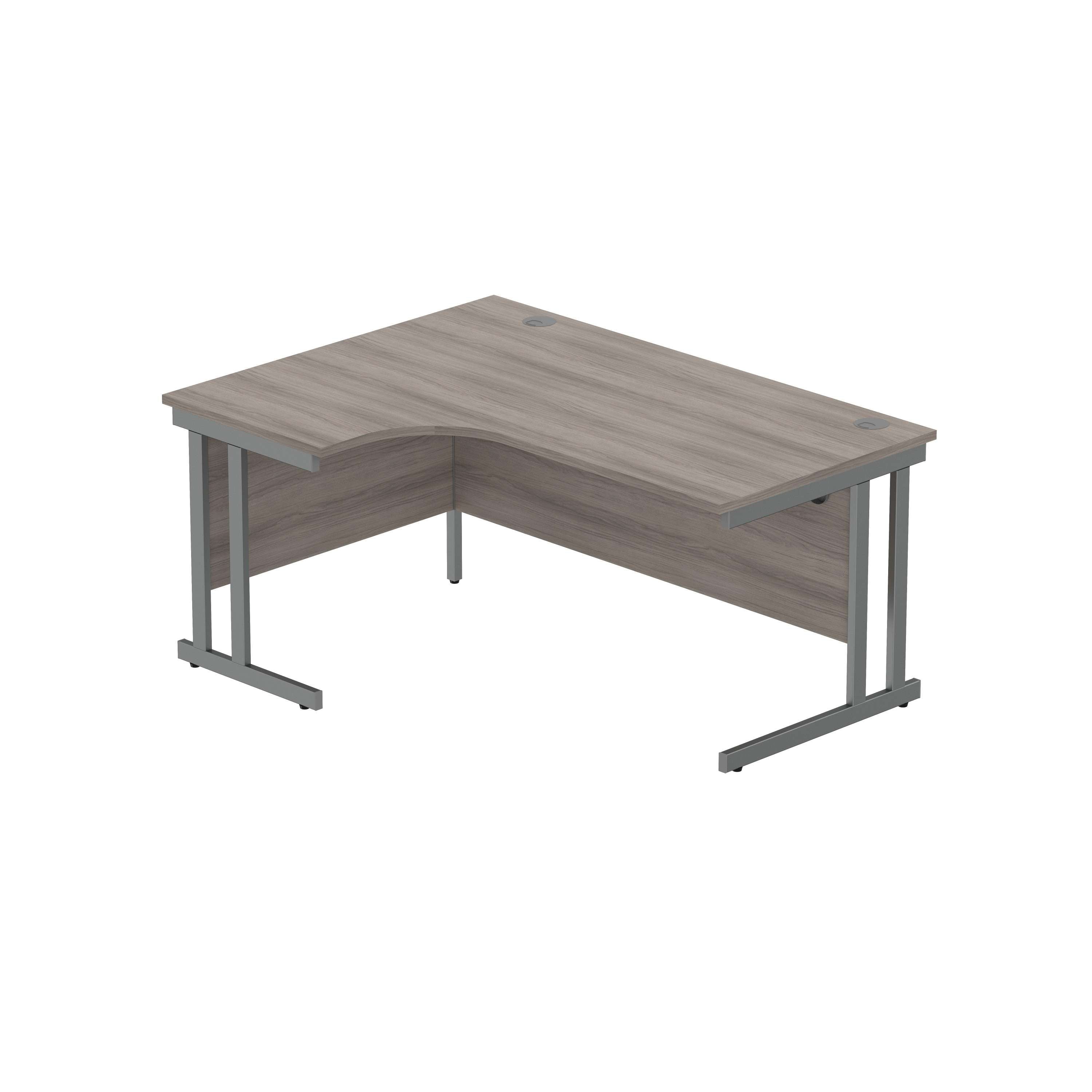 Office Left Hand Corner Desk with Steel Double Upright Cantilever Frame (FSC)