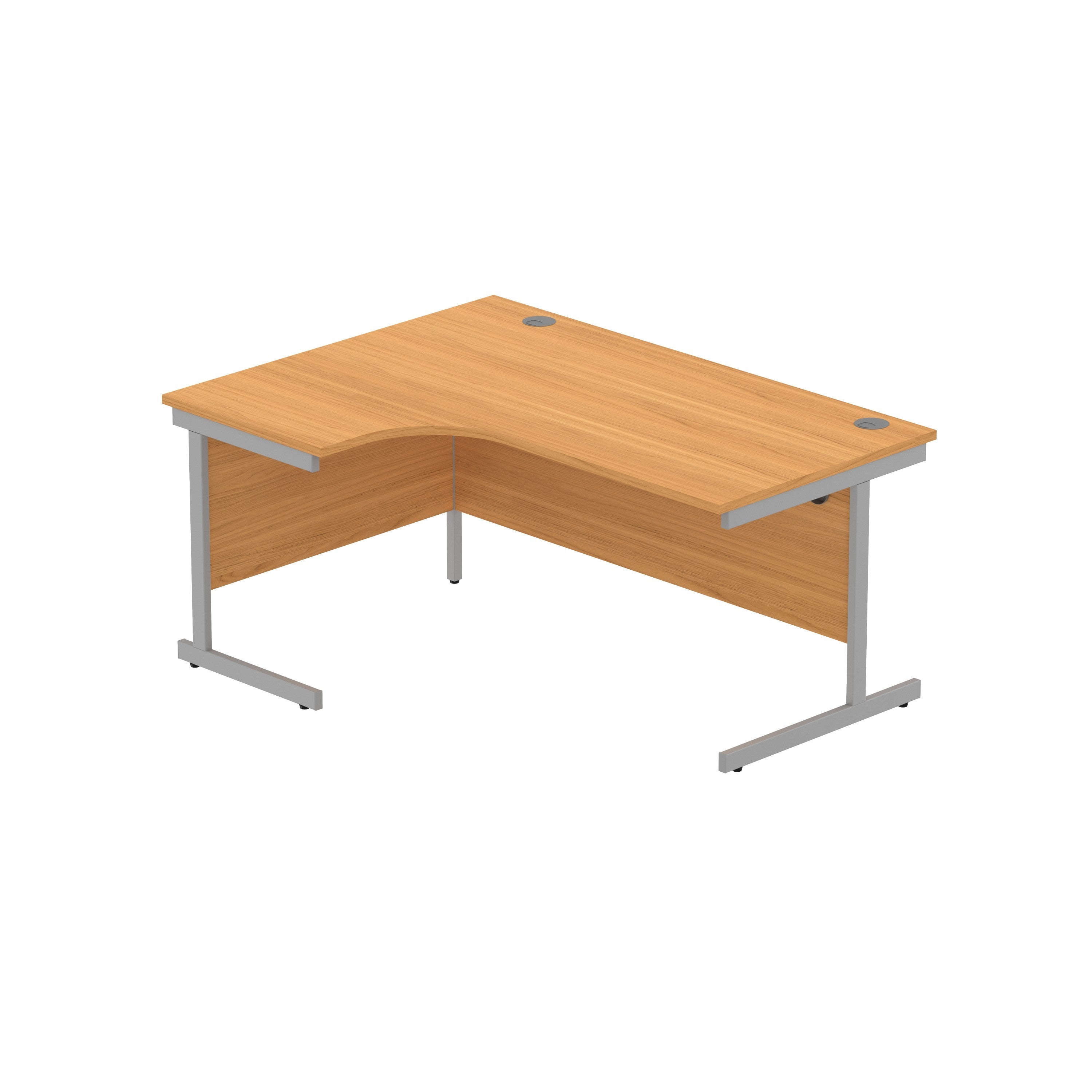 Office Left Hand Corner Desk with Steel Single Upright Cantilever Frame (FSC)