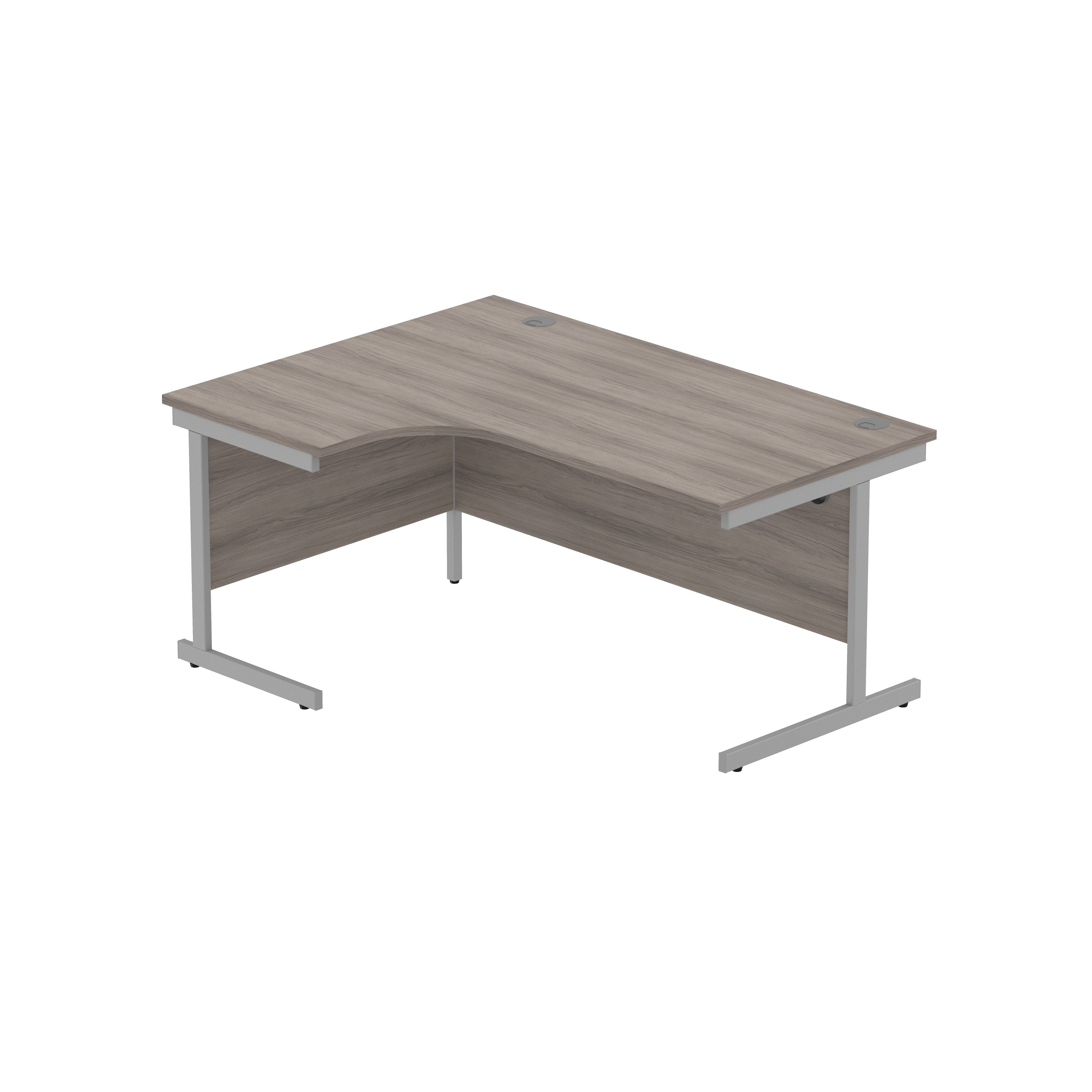 Office Left Hand Corner Desk with Steel Single Upright Cantilever Frame (FSC)