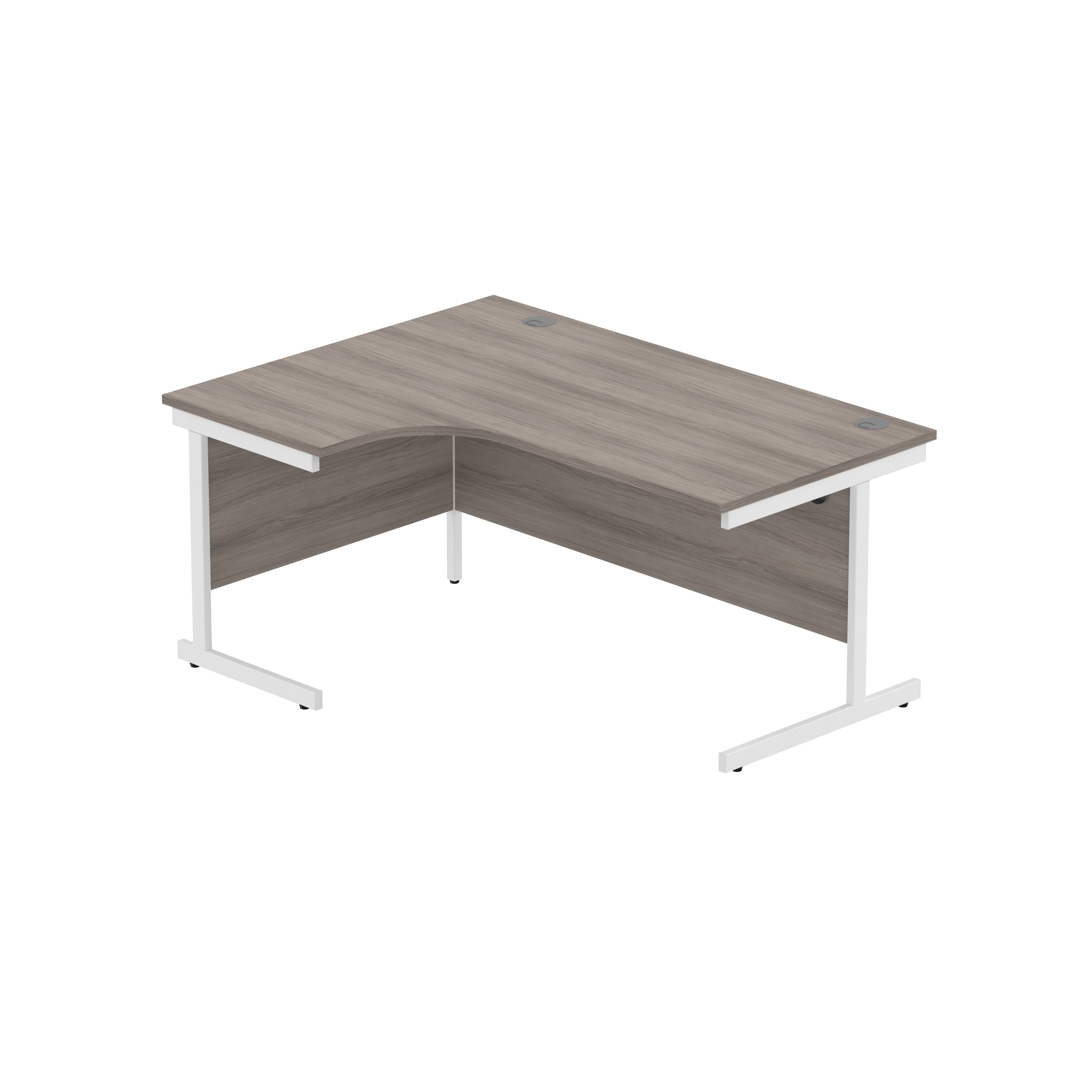 Office Left Hand Corner Desk with Steel Single Upright Cantilever Frame (FSC)