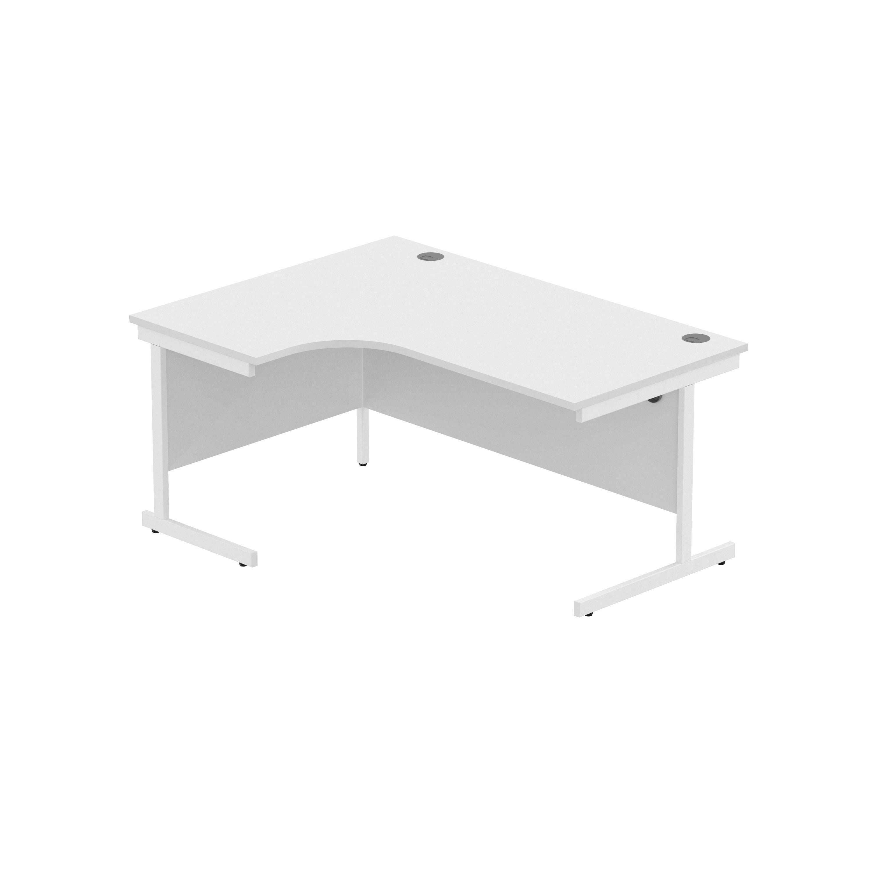 Office Left Hand Corner Desk with Steel Single Upright Cantilever Frame (FSC)
