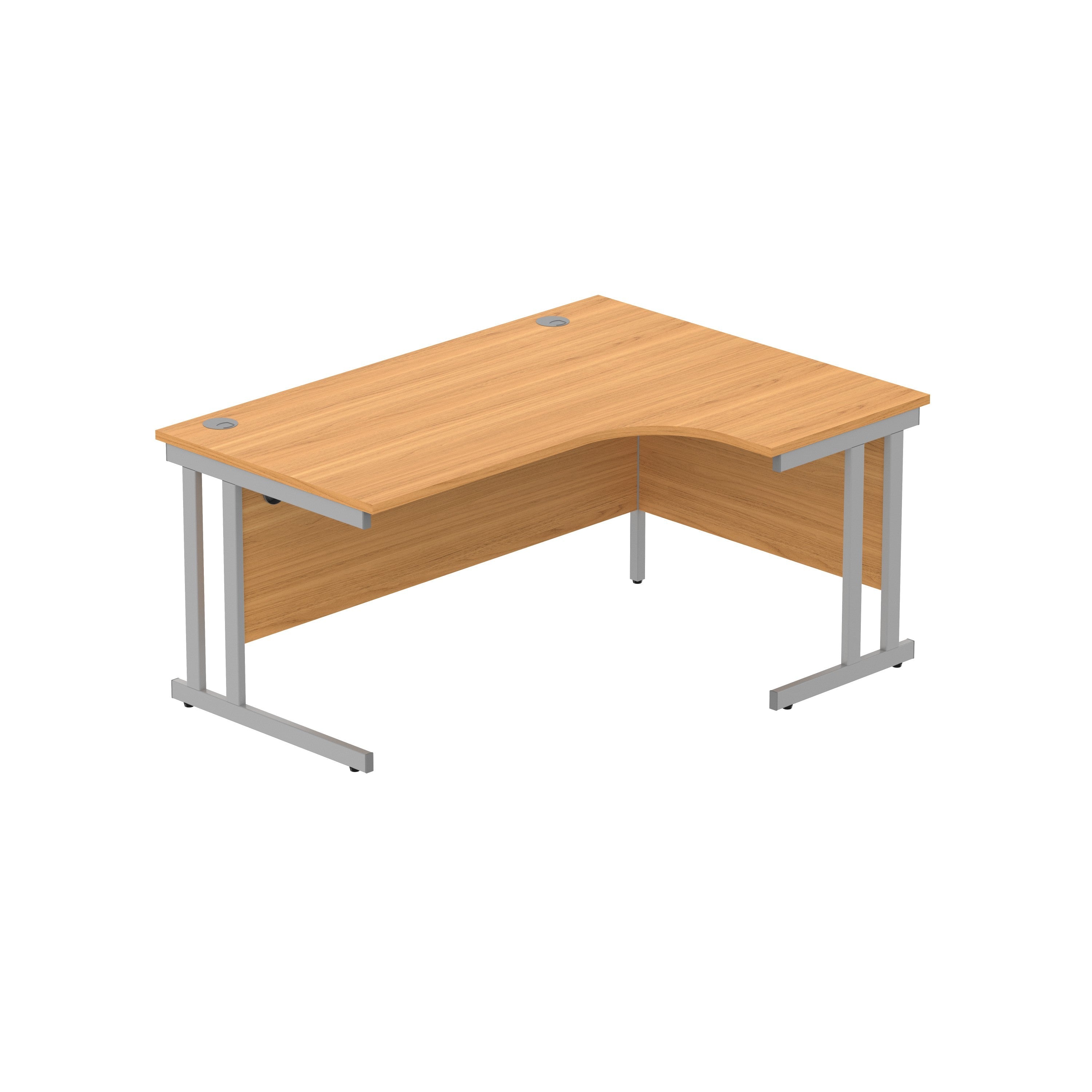 Office Right Hand Corner Desk with Steel Double Upright Cantilever Frame (FSC)