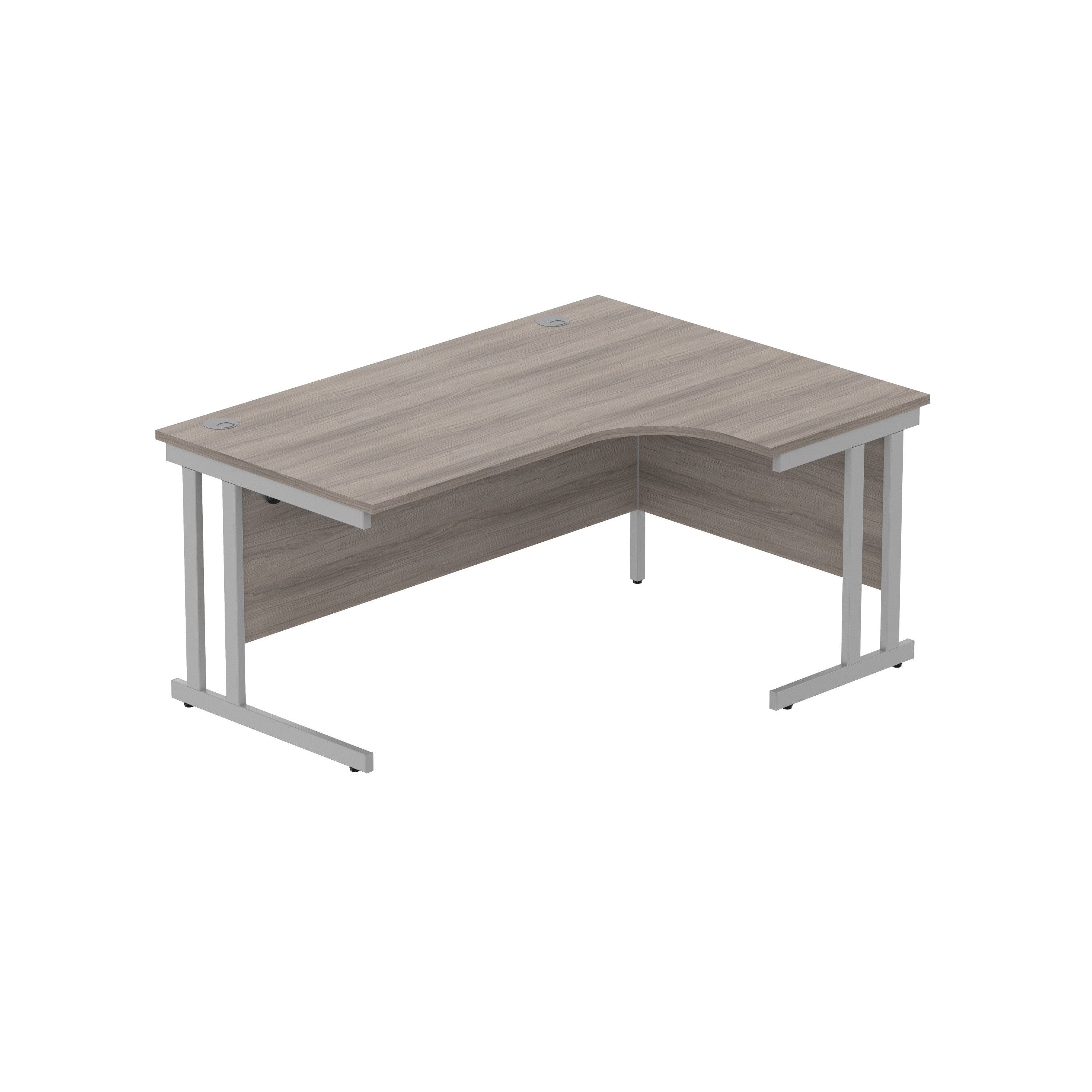Office Right Hand Corner Desk with Steel Double Upright Cantilever Frame (FSC)