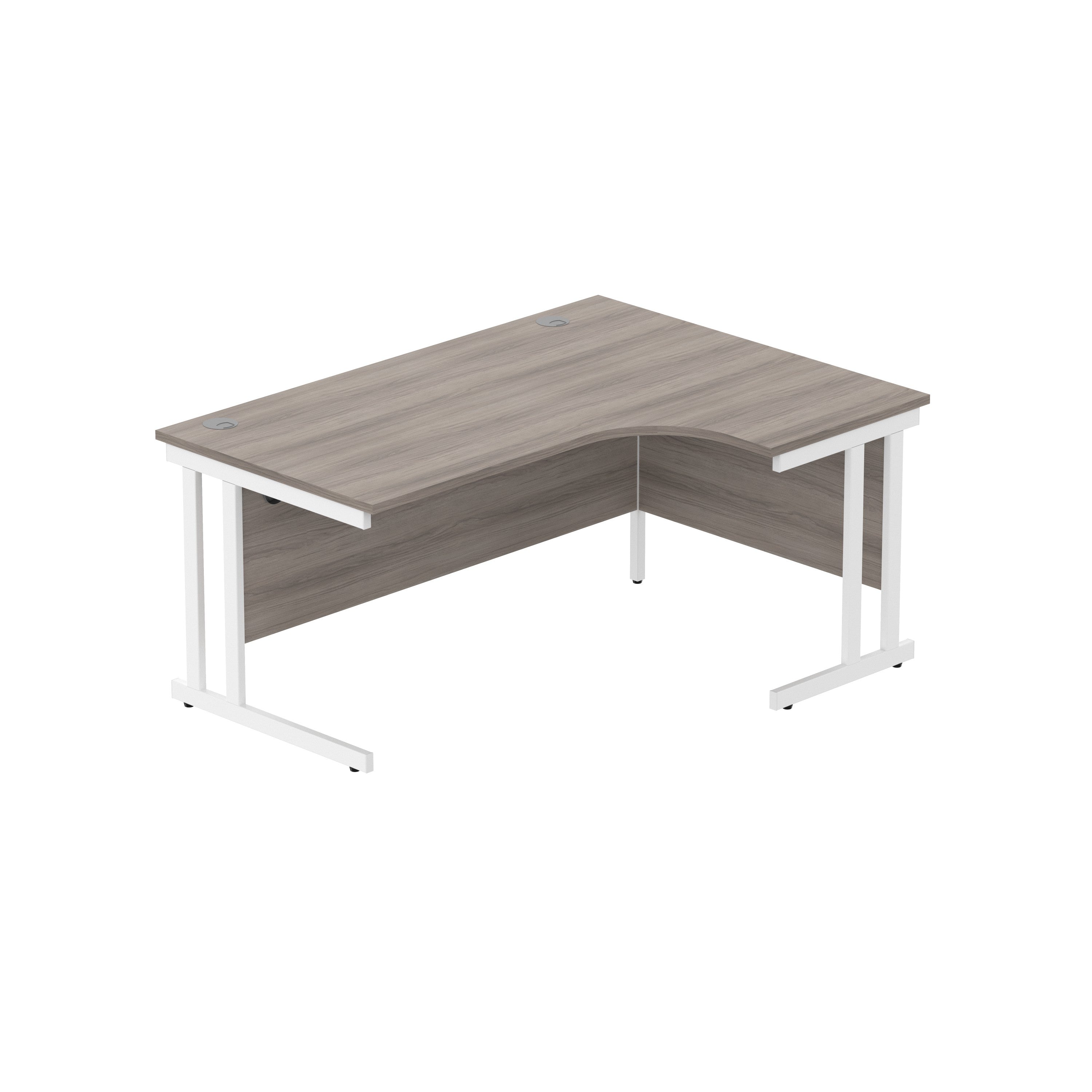 Office Right Hand Corner Desk with Steel Double Upright Cantilever Frame (FSC)
