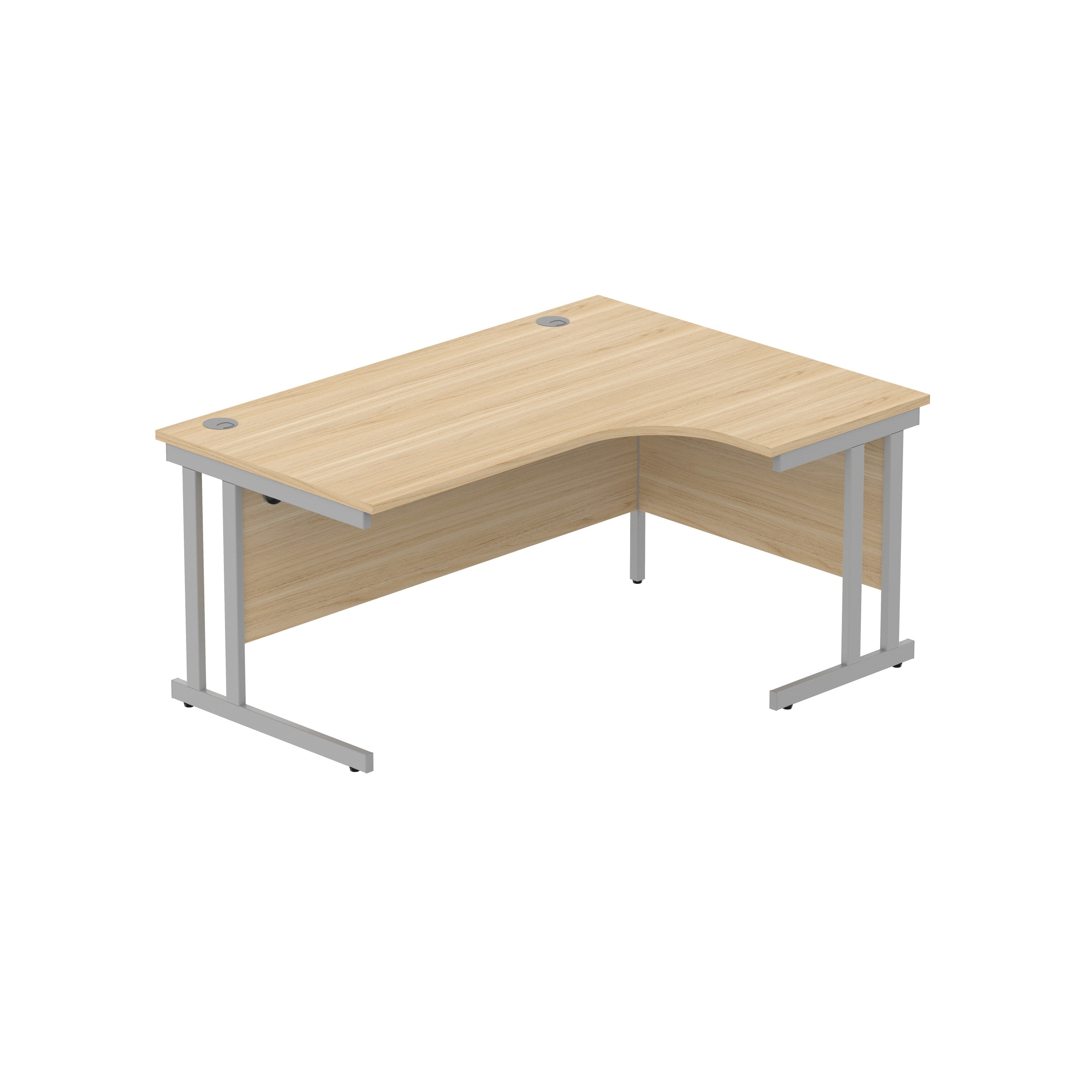 Office Right Hand Corner Desk with Steel Double Upright Cantilever Frame (FSC)