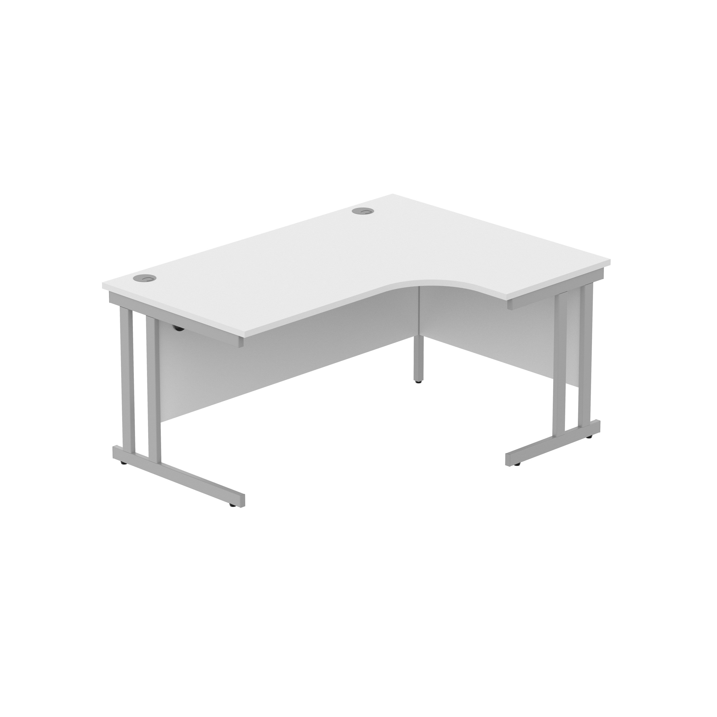 Office Right Hand Corner Desk with Steel Double Upright Cantilever Frame (FSC)