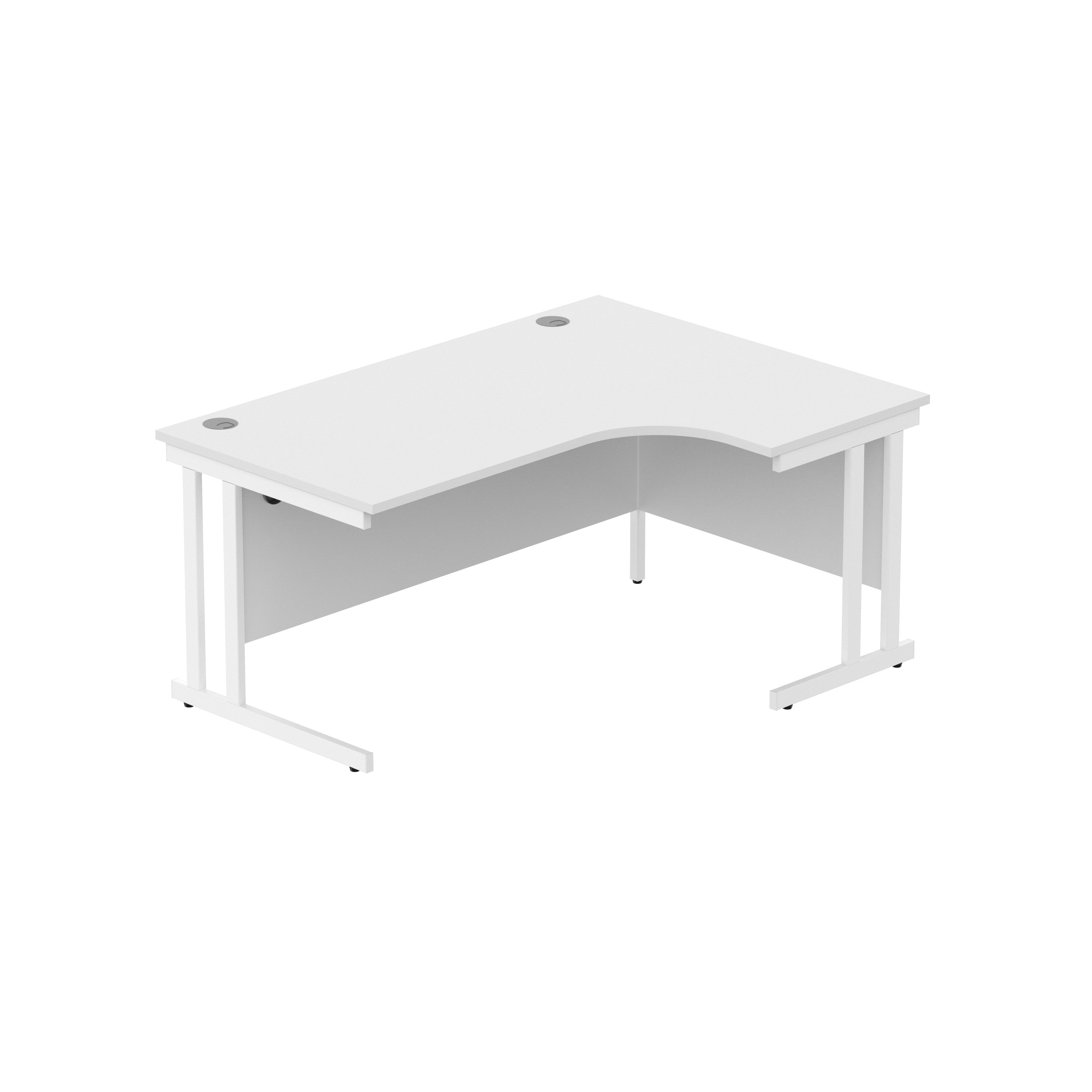 Office Right Hand Corner Desk with Steel Double Upright Cantilever Frame (FSC)