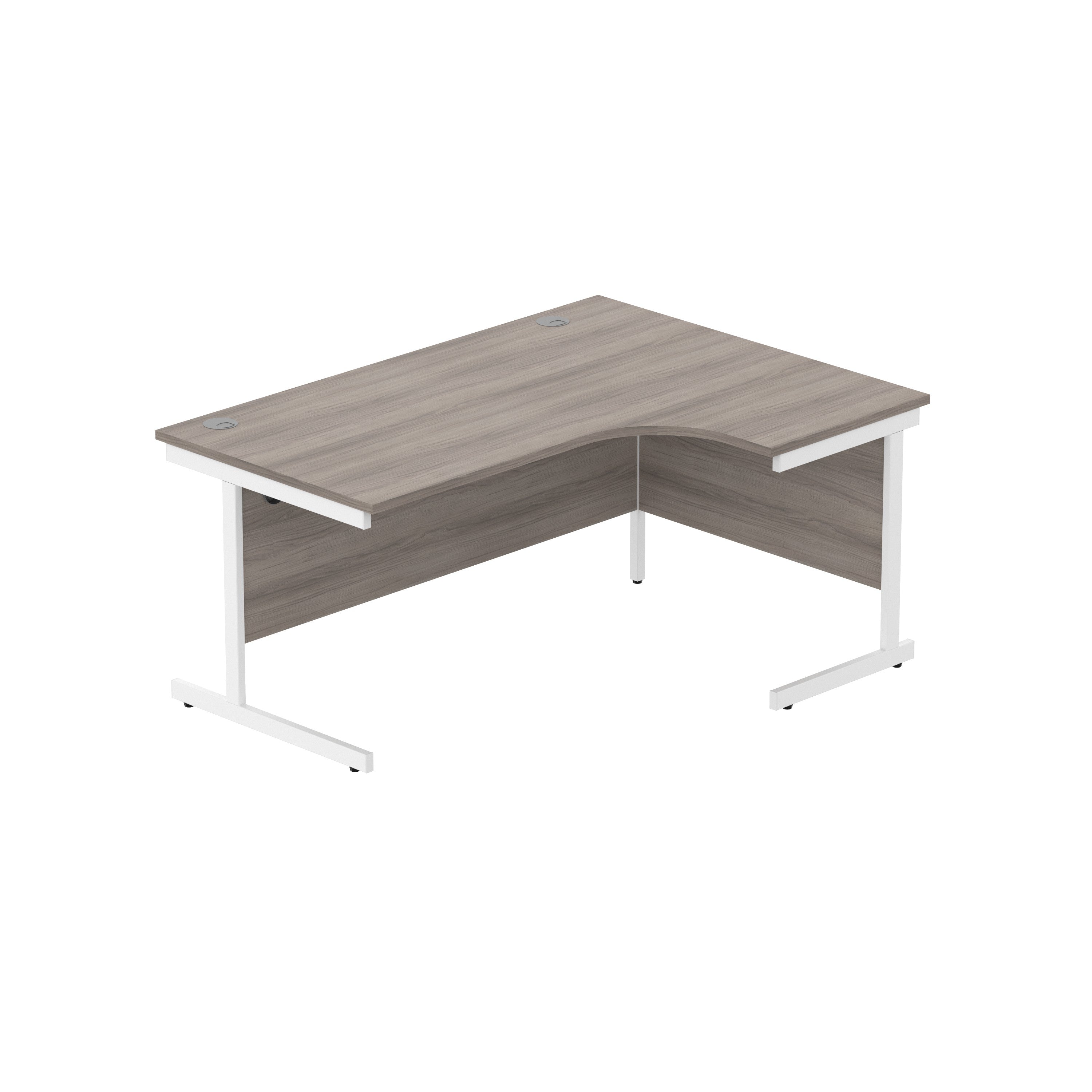 Office Right Hand Corner Desk with Steel Single Upright Cantilever Frame (FSC)
