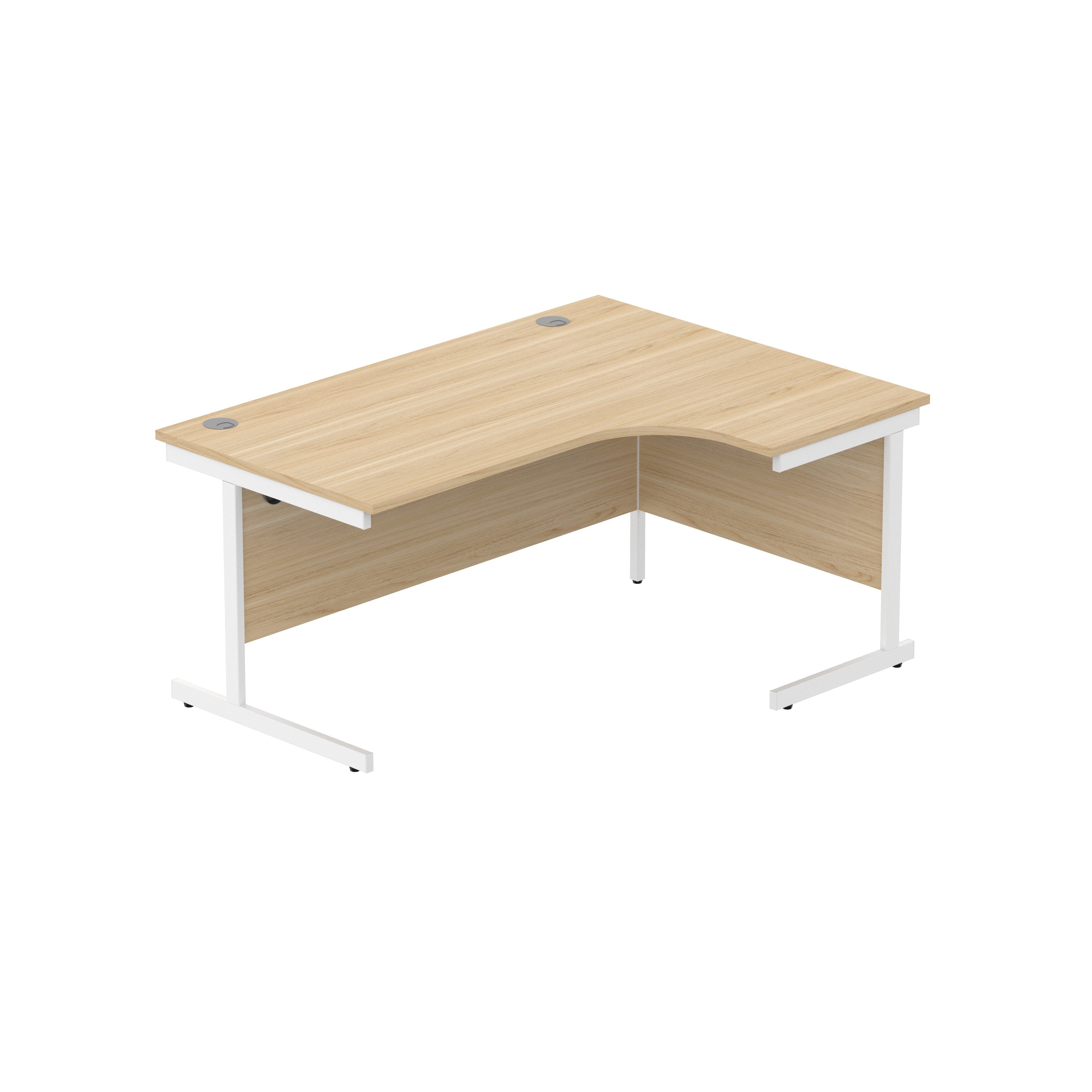 Office Right Hand Corner Desk with Steel Single Upright Cantilever Frame (FSC)