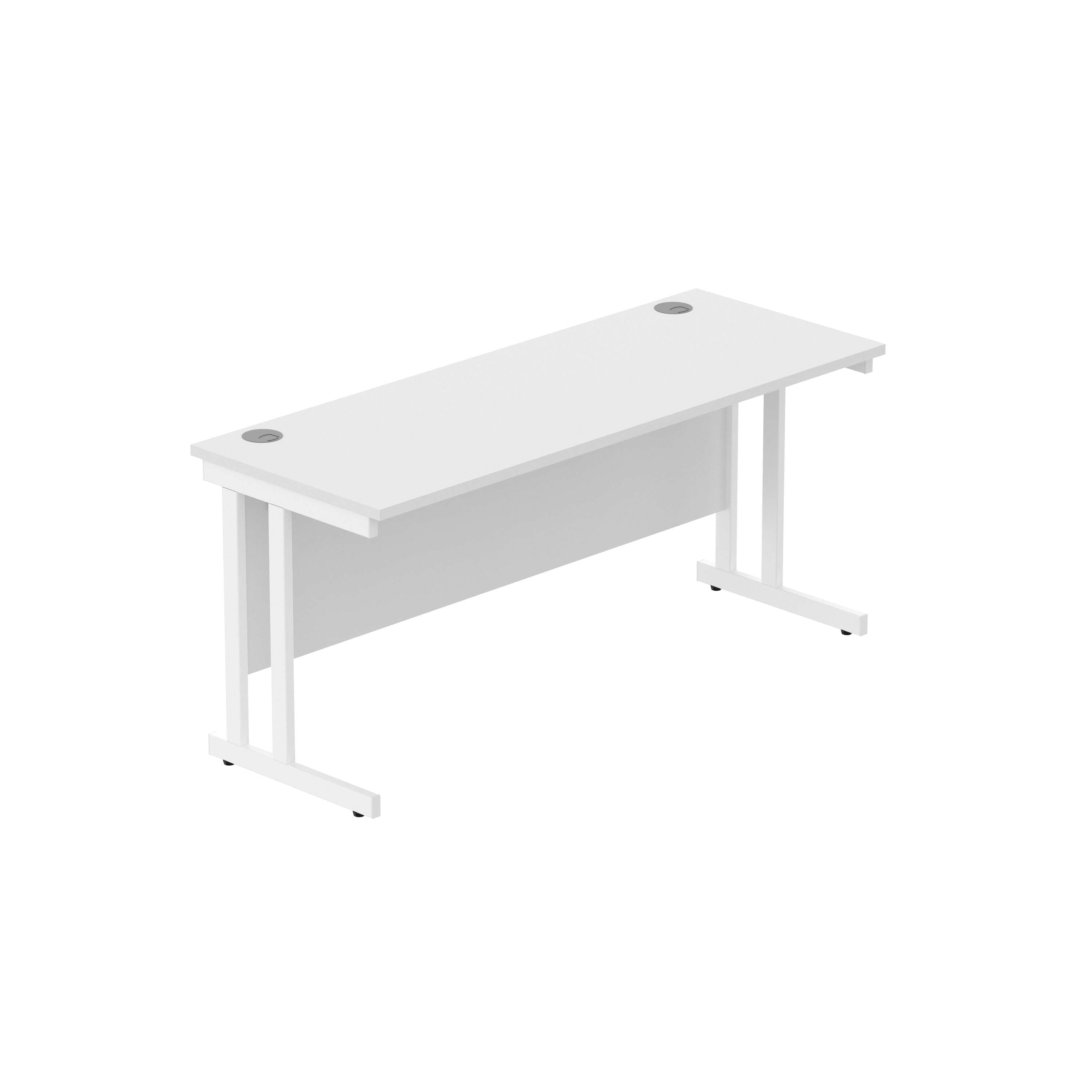 Office Rectangular Desk with Steel Double Upright Cantilever Frame (FSC) 1600 - 1800