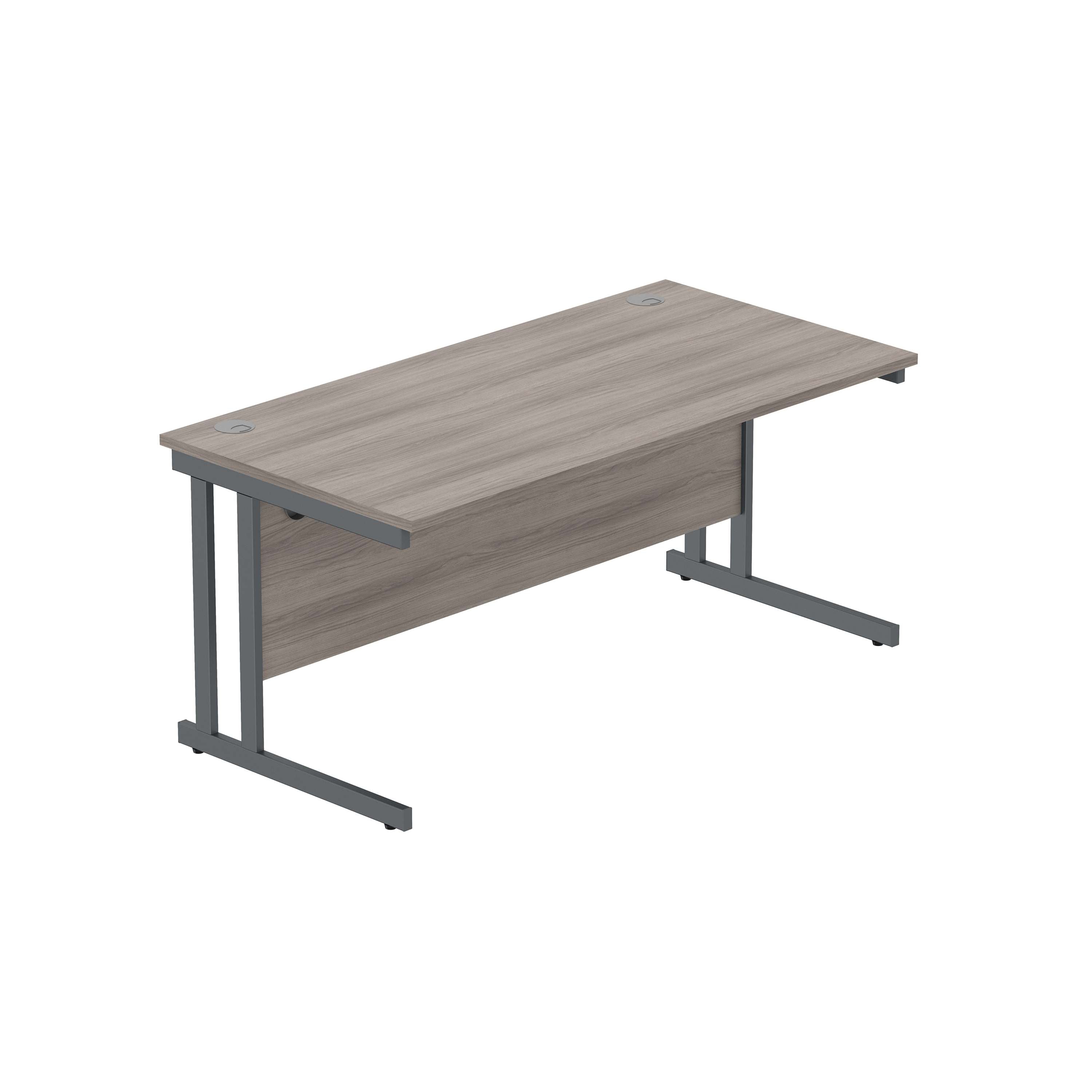 Office Rectangular Desk with Steel Double Upright Cantilever Frame (FSC) 1600 - 1800