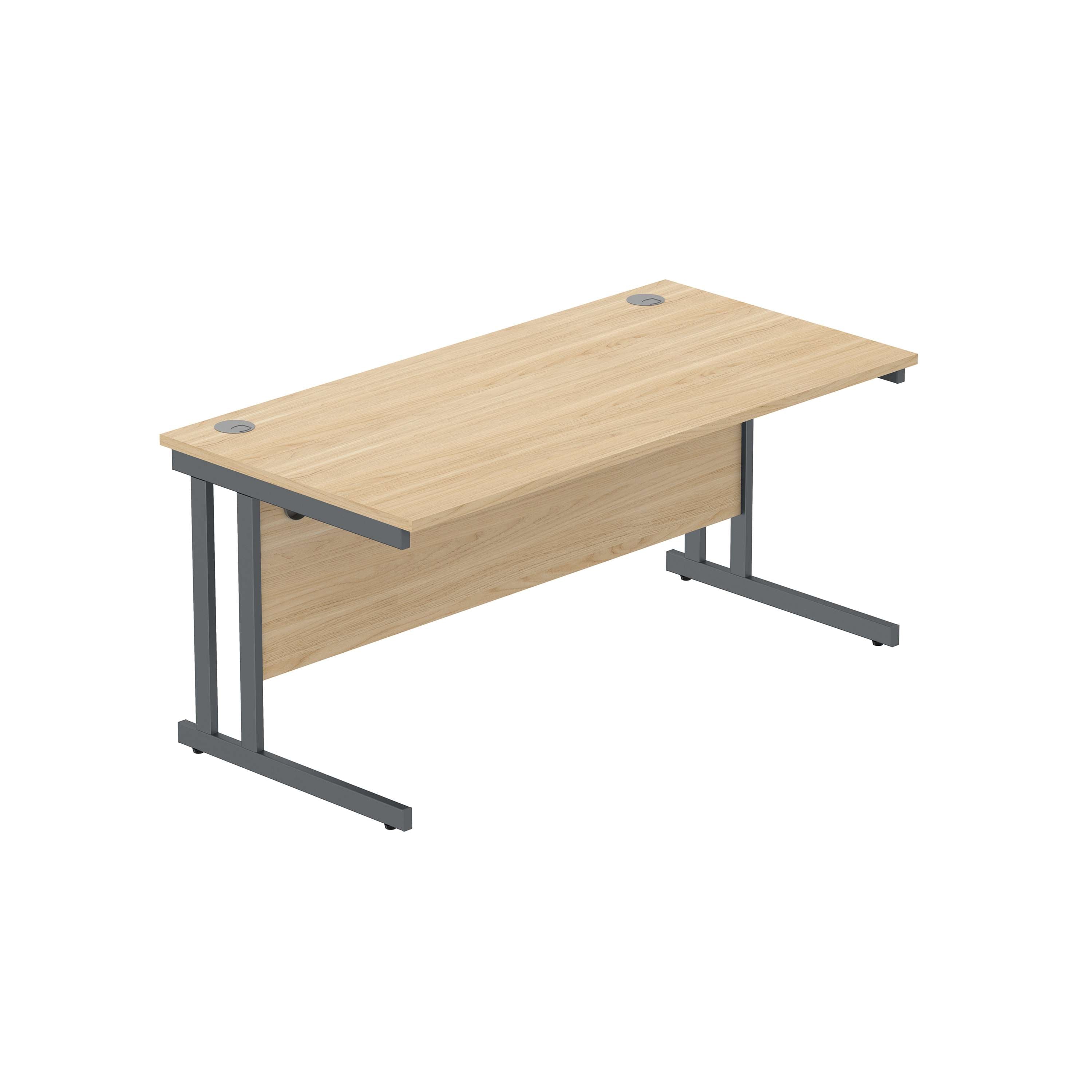 Office Rectangular Desk with Steel Double Upright Cantilever Frame (FSC) 1600 - 1800