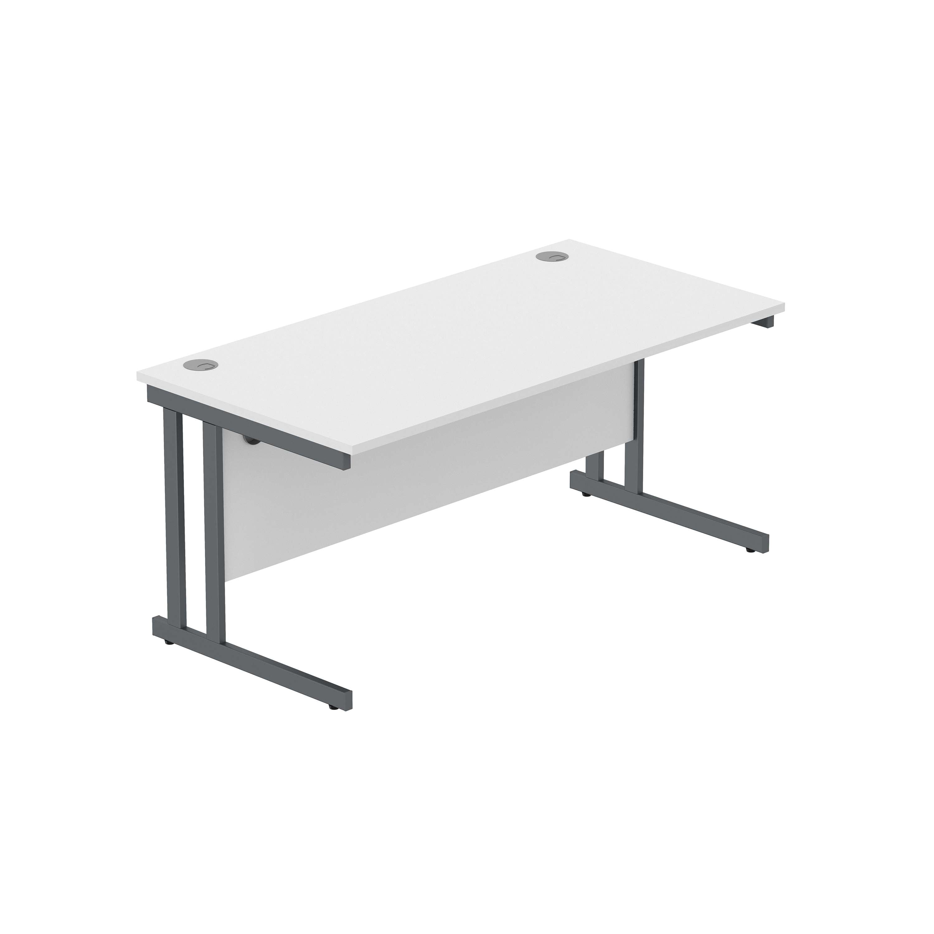 Office Rectangular Desk with Steel Double Upright Cantilever Frame (FSC) 1600 - 1800