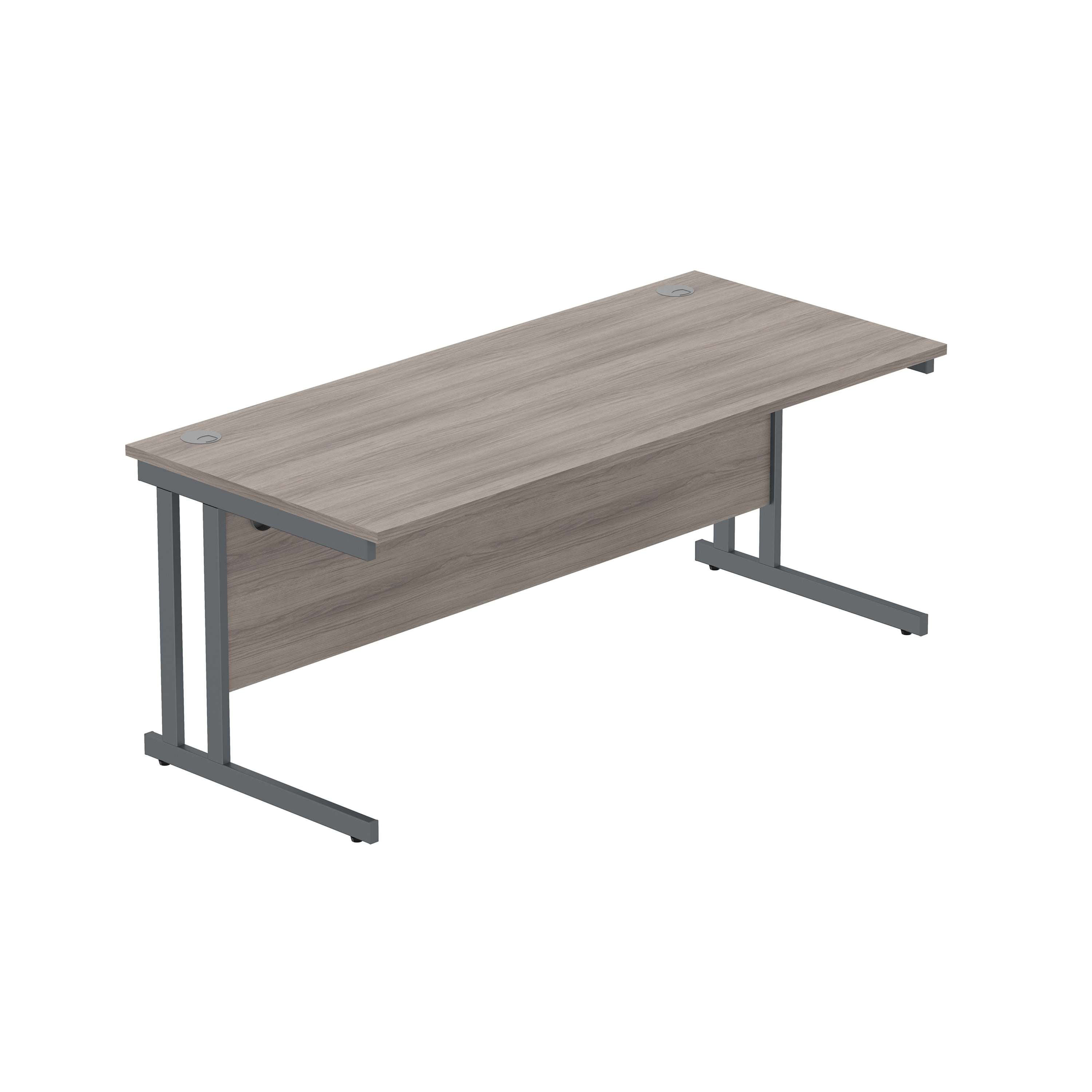 Office Rectangular Desk with Steel Double Upright Cantilever Frame (FSC) 1600 - 1800