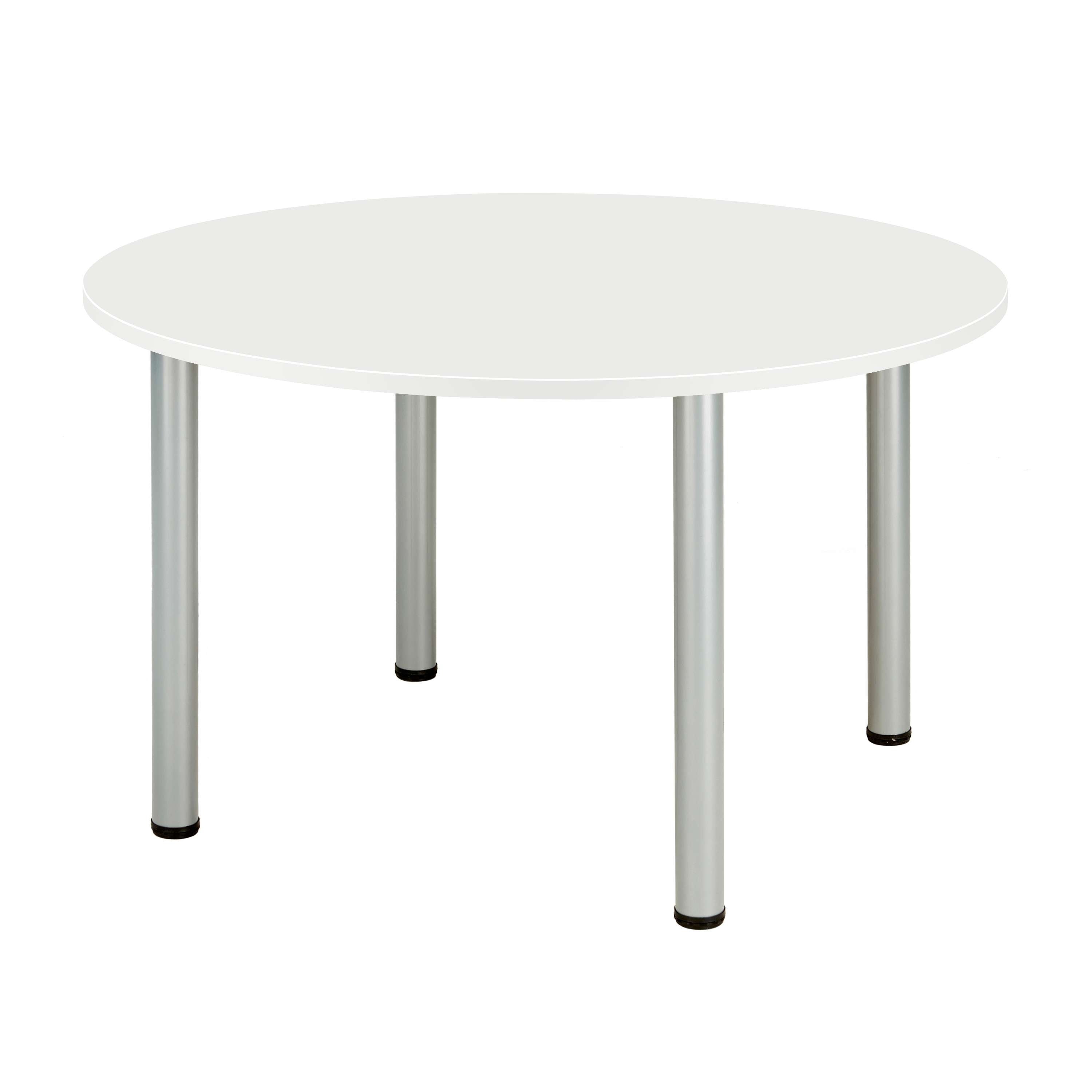 CORE POLE LEG ROUND MEETING (FSC) I 1200X1200 I  ARCTIC WHITE