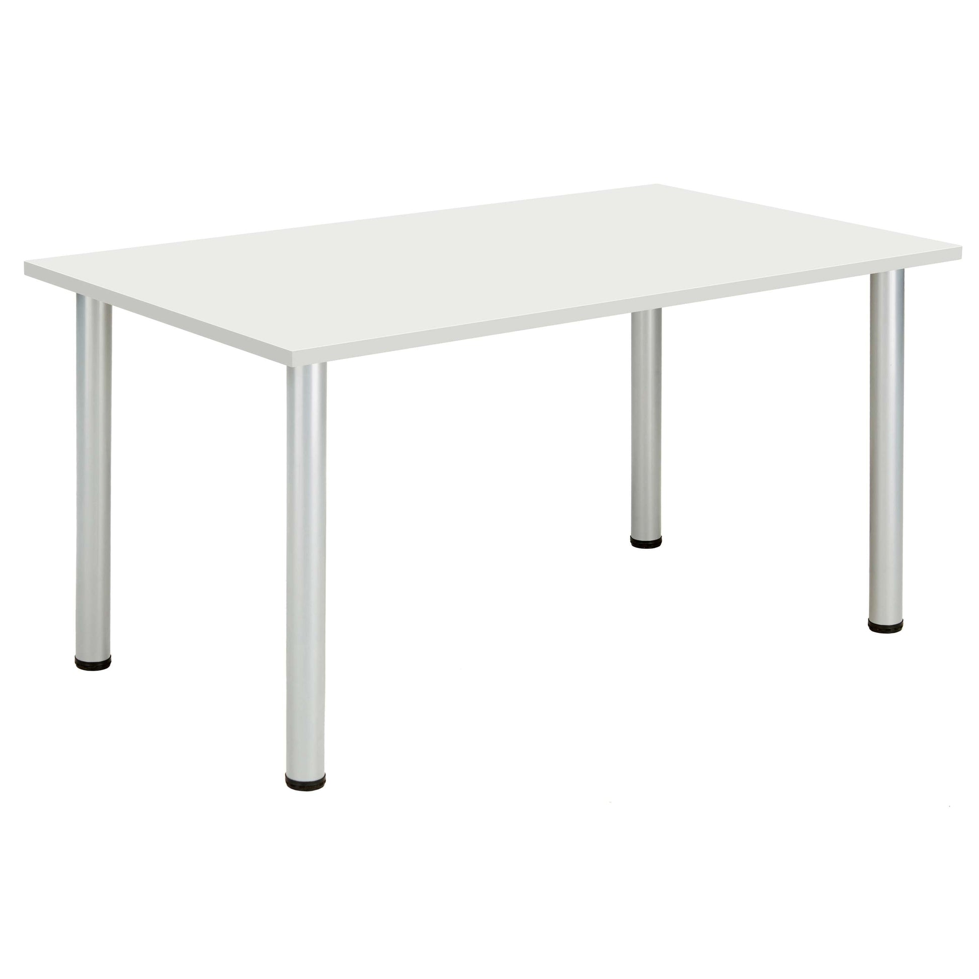 Core Pole Leg Rectangular Meeting Table (Fsc) | 1400X800 |  Arctic White