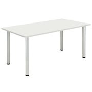 Core Pole Leg Rectangular Meeting Table (Fsc) | 1600X800 |  Arctic White