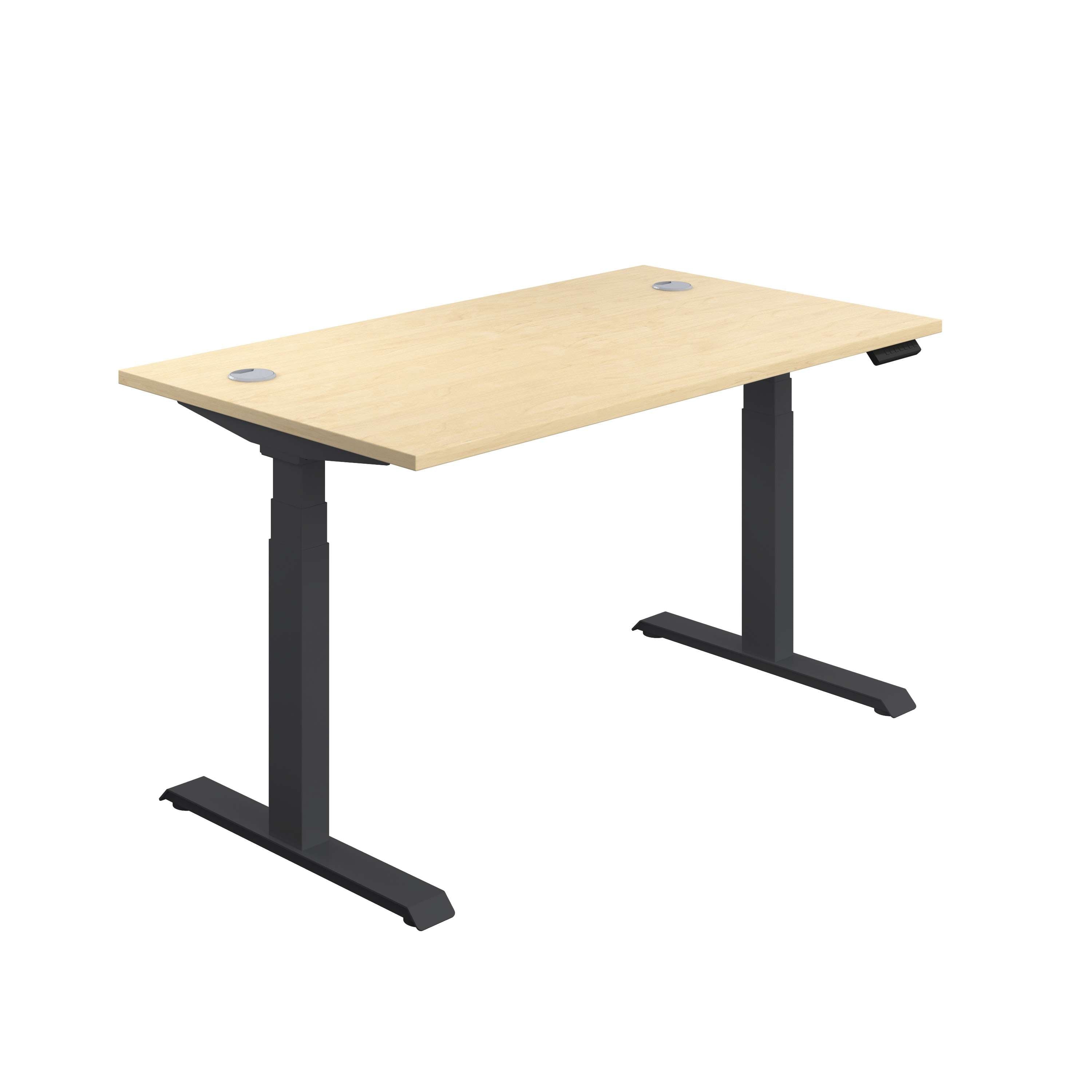 Economy Sit Stand Desk (FSC) | 1200 X 800 | Maple/Black