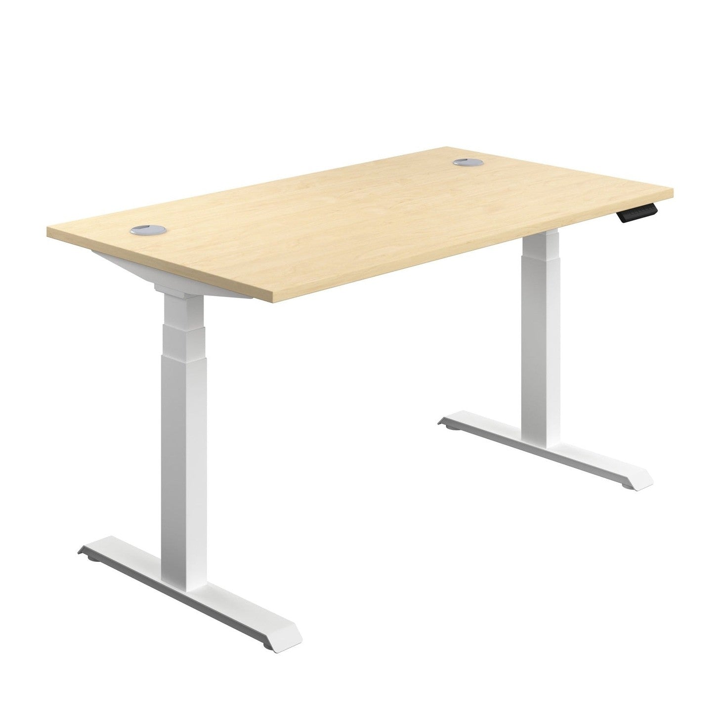 Economy Sit Stand Desk (FSC) | 1600 X 800 | Maple/White