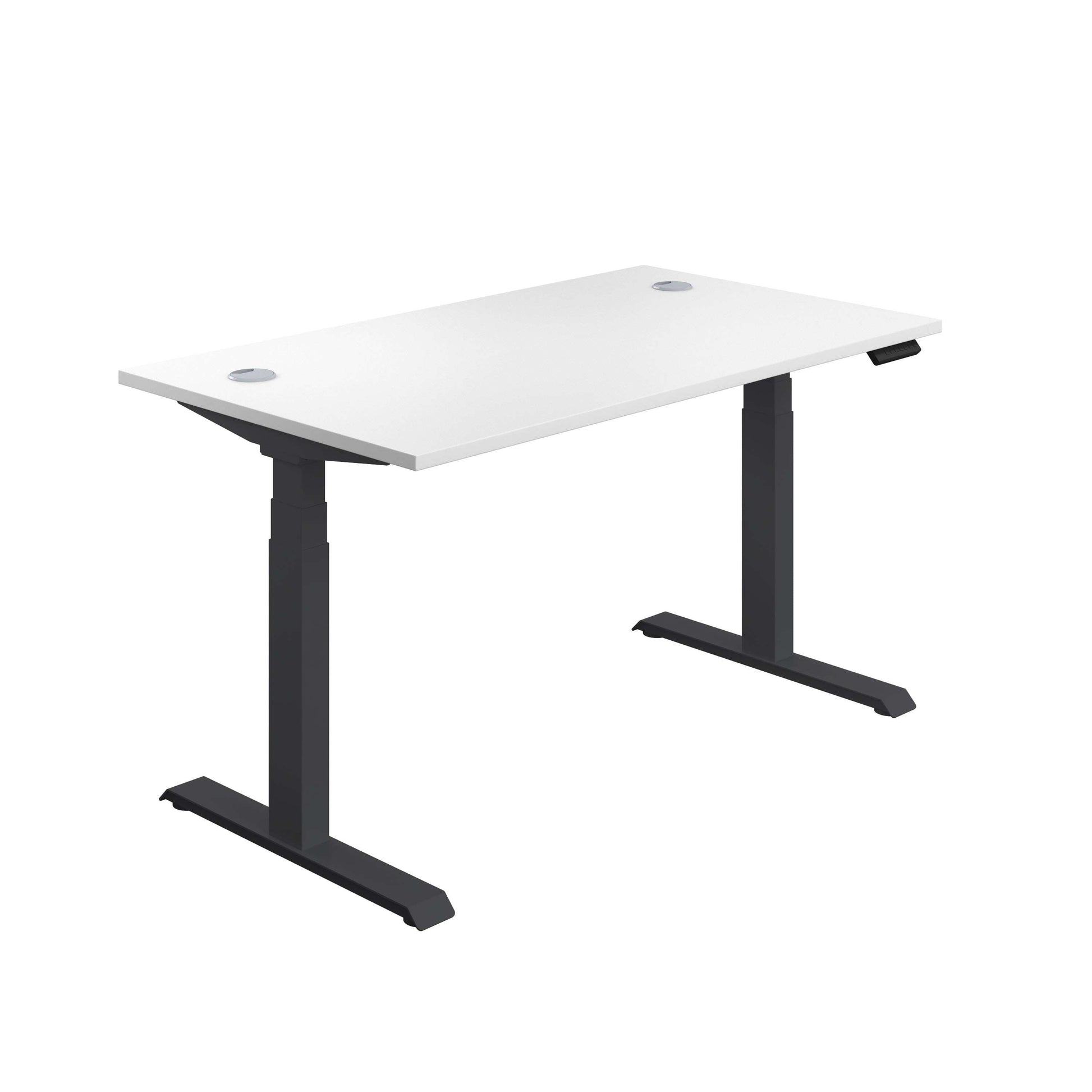 Economy Sit Stand Desk (FSC) | 1600 X 800 | White/Black