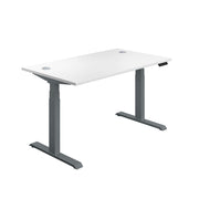 Economy Sit Stand Desk (FSC) | 1600 X 800 | White/Graphite