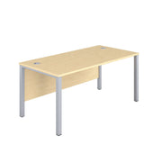 Goal Post Rectangular Desk (FSC) | 1800X800 | Maple/Silver