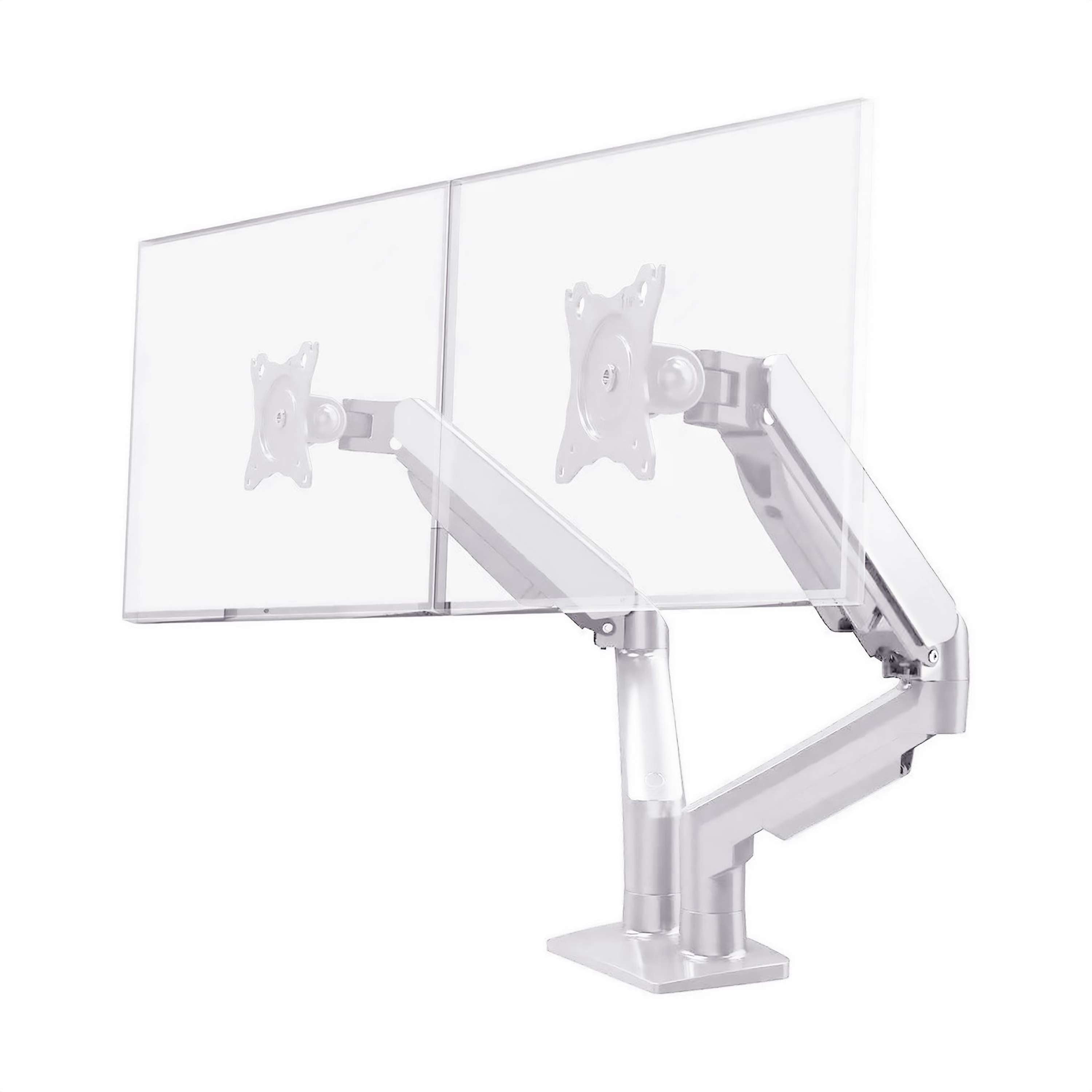 MERGE TWIN GAS SPRING MONITOR ARM | WHITE