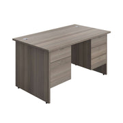 Panel Rectangular Desk + 2 & 3 Drawer Fixed Pedestal Bundle (FSC)