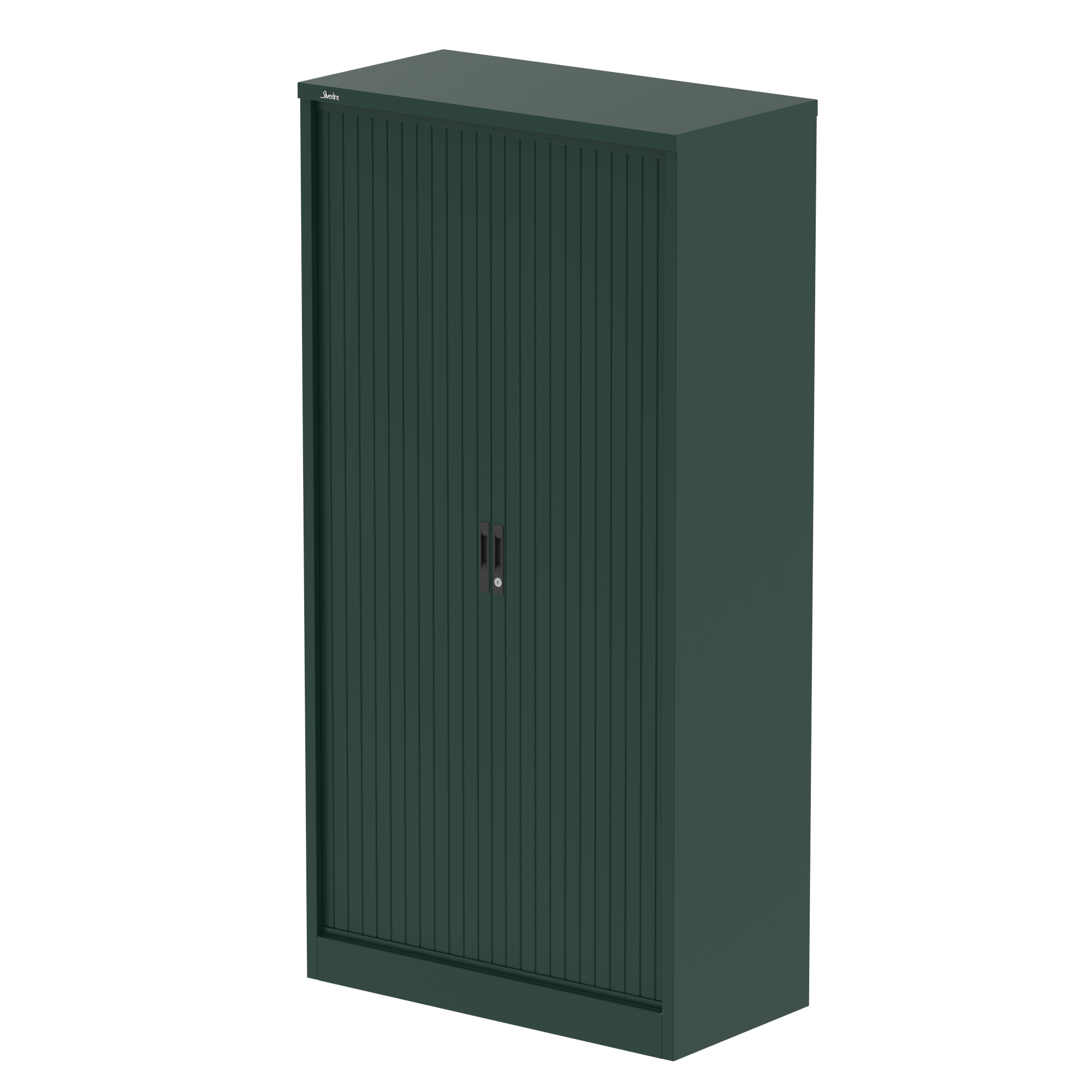 Qube Side Tambour Cupboard With Shelves