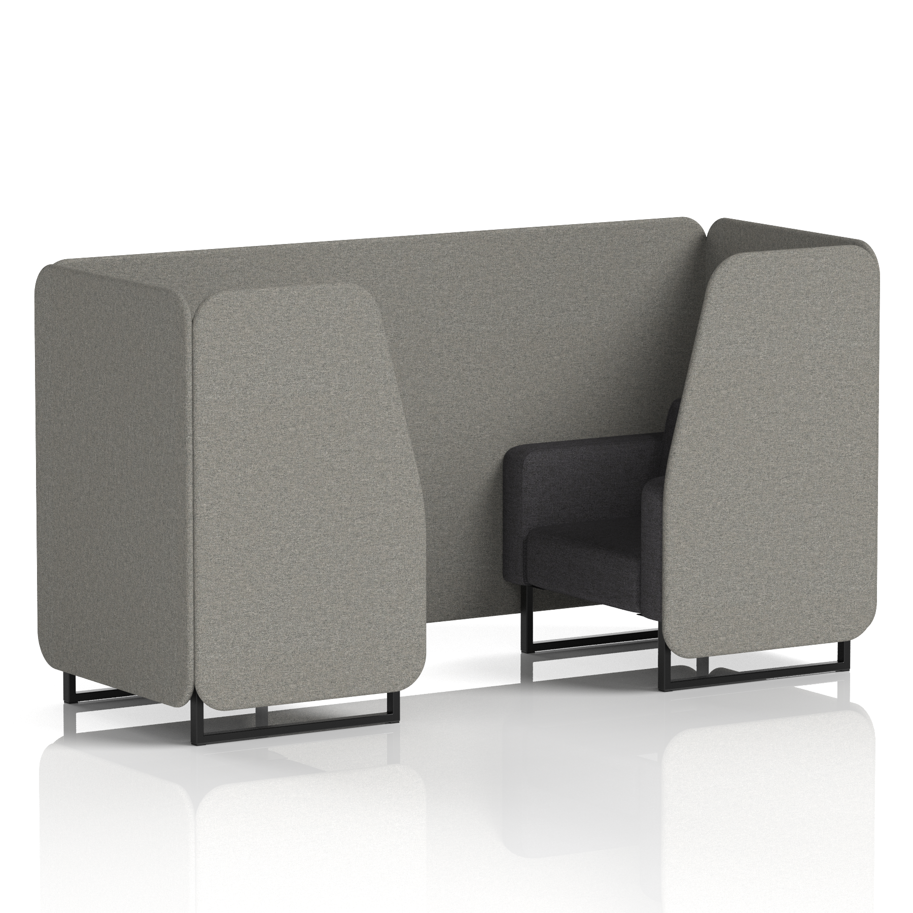 Brixworth Booth With Black Legs in Two Tone