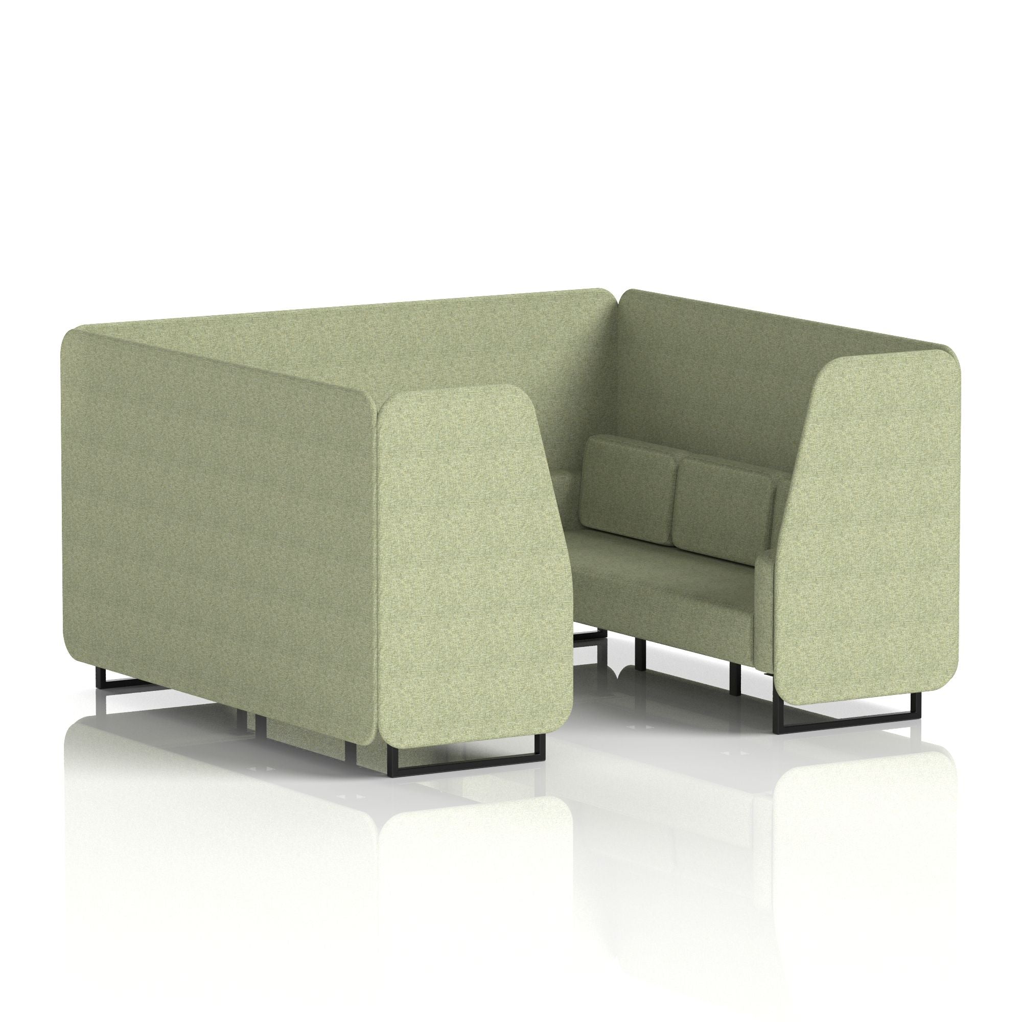 Brixworth Booth With Black Legs in Single Tone