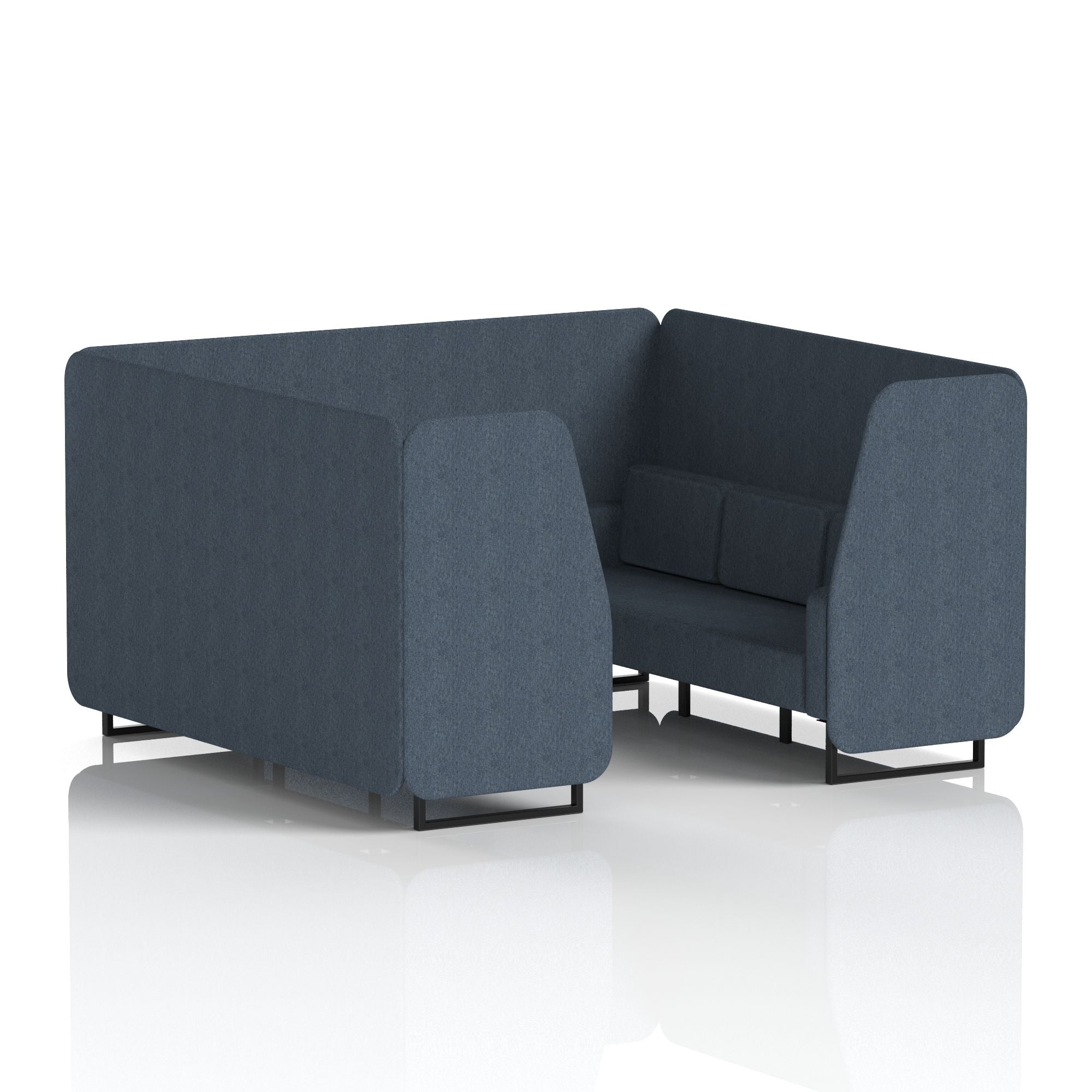Brixworth Booth With Black Legs in Single Tone