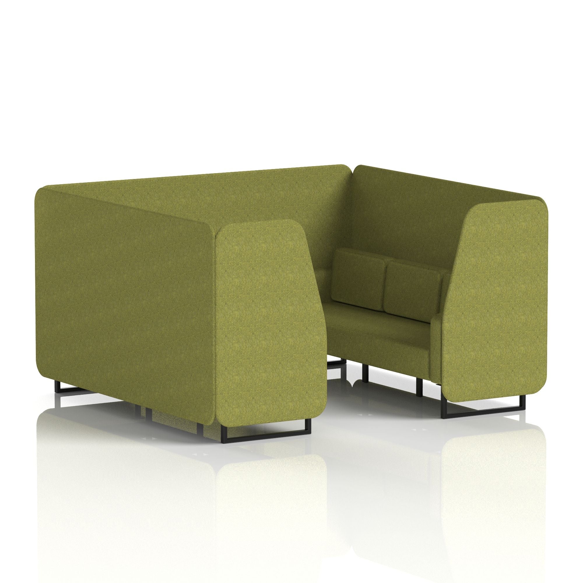 Brixworth Booth With Black Legs in Single Tone