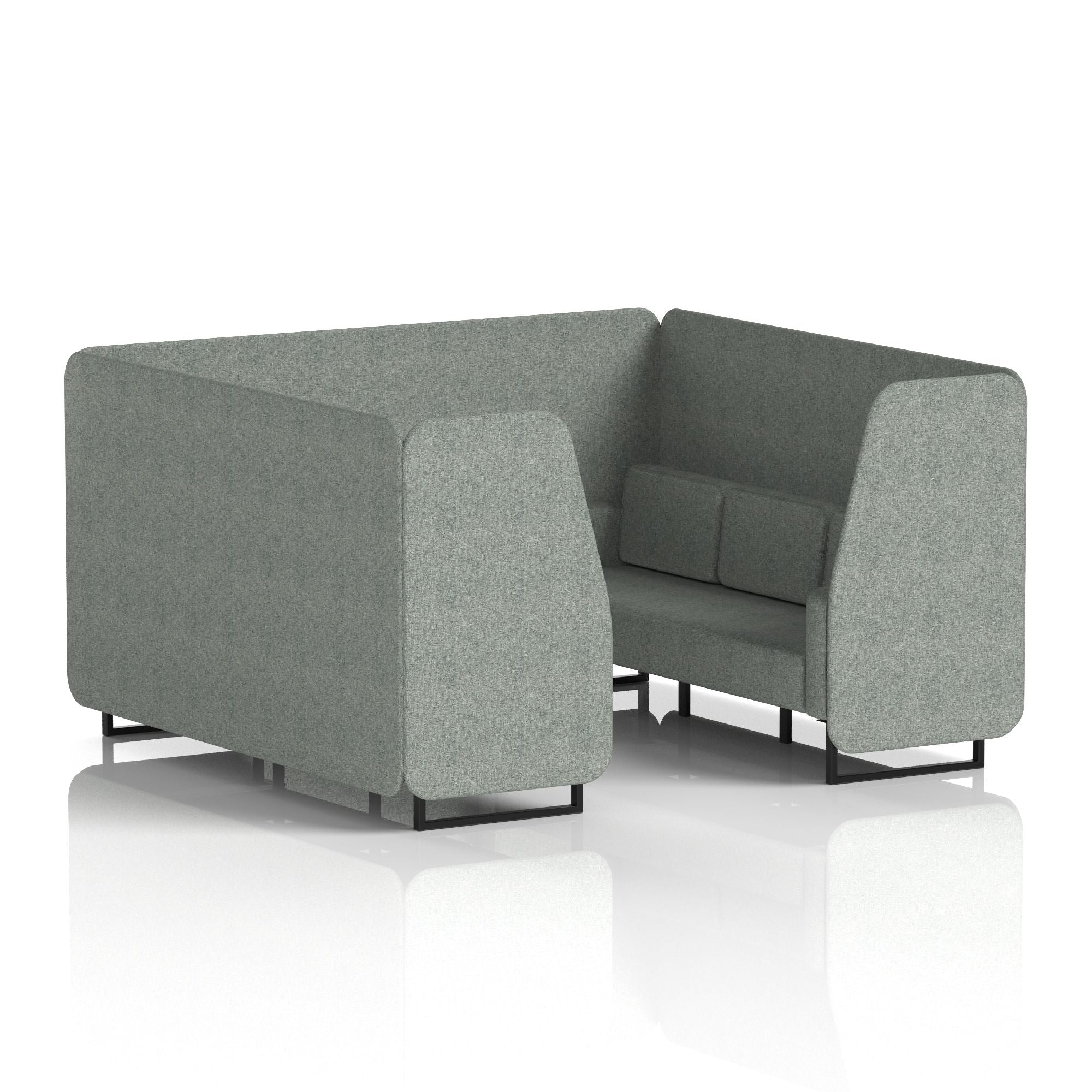 Brixworth Booth With Black Legs in Single Tone