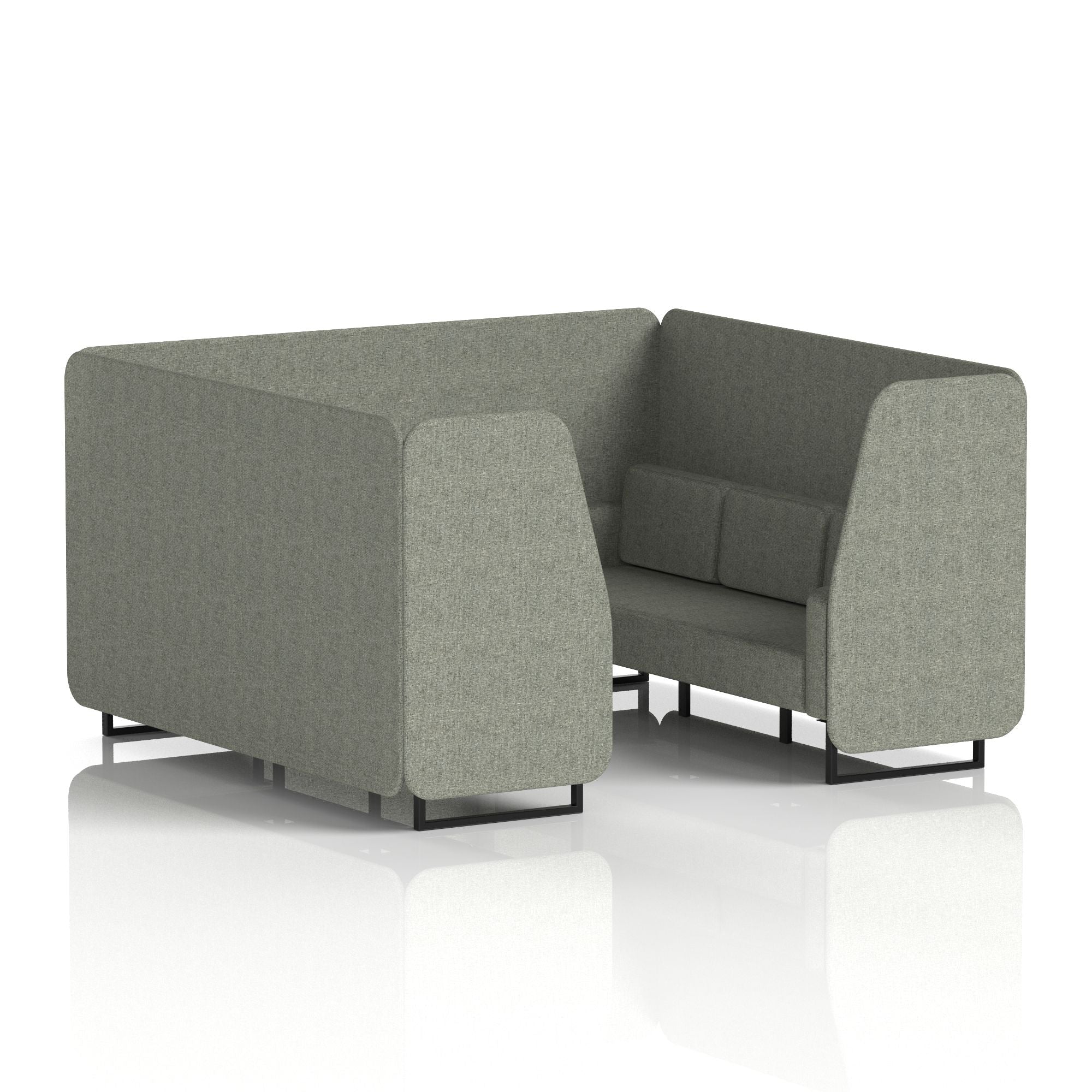Brixworth Booth With Black Legs in Single Tone