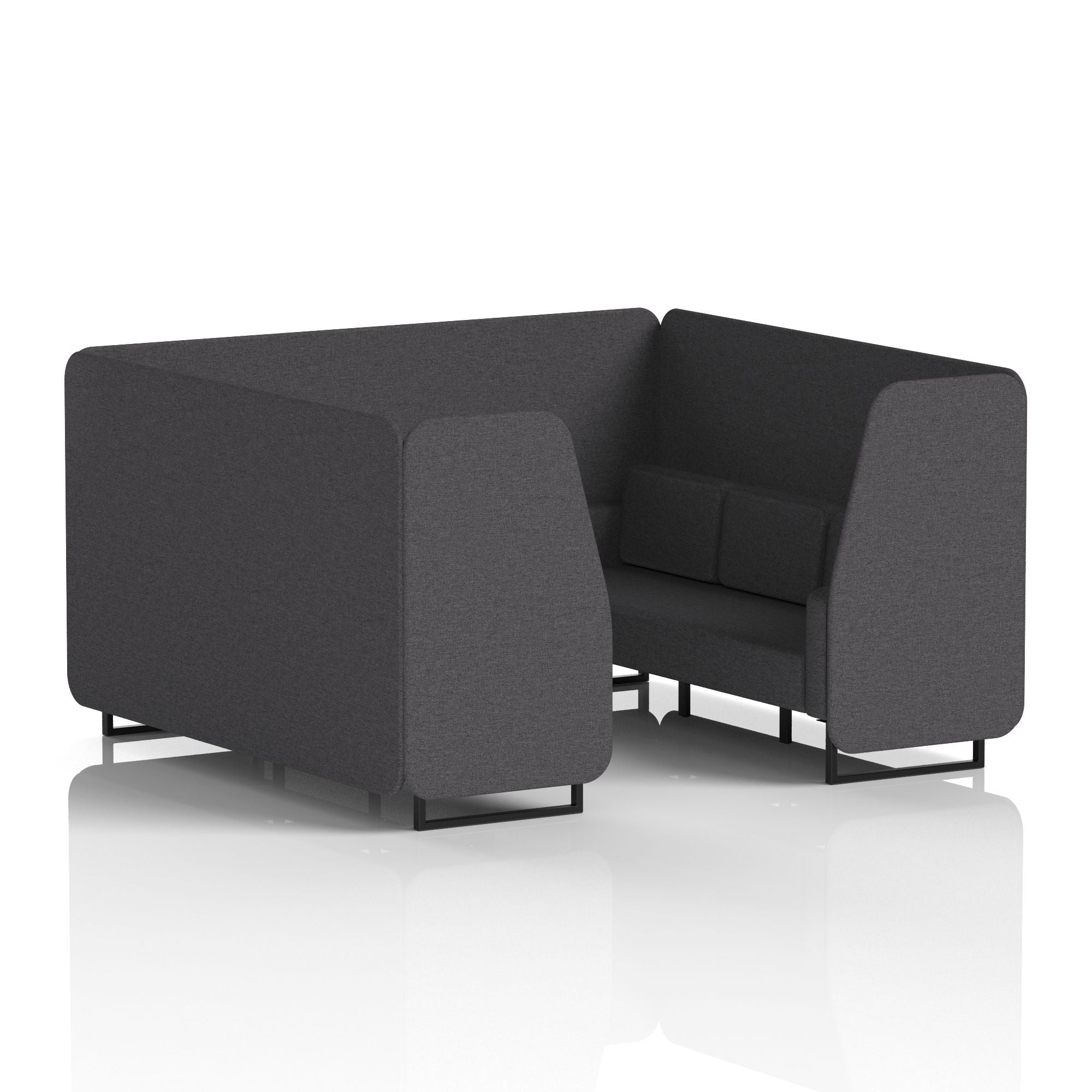 Brixworth Booth With Black Legs in Single Tone