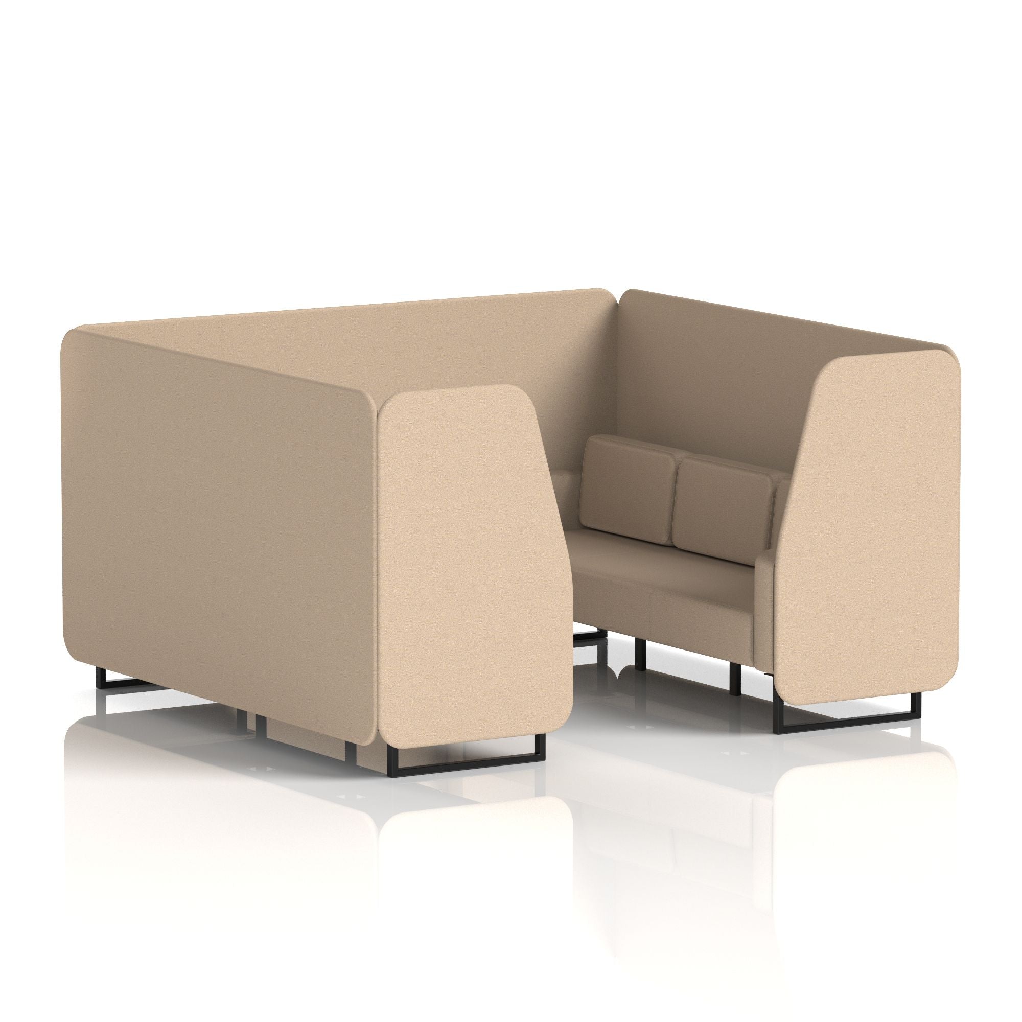 Brixworth Booth With Black Legs in Single Tone