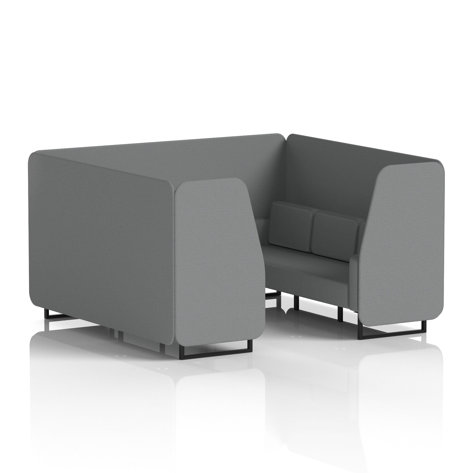 Brixworth Booth With Black Legs in Single Tone