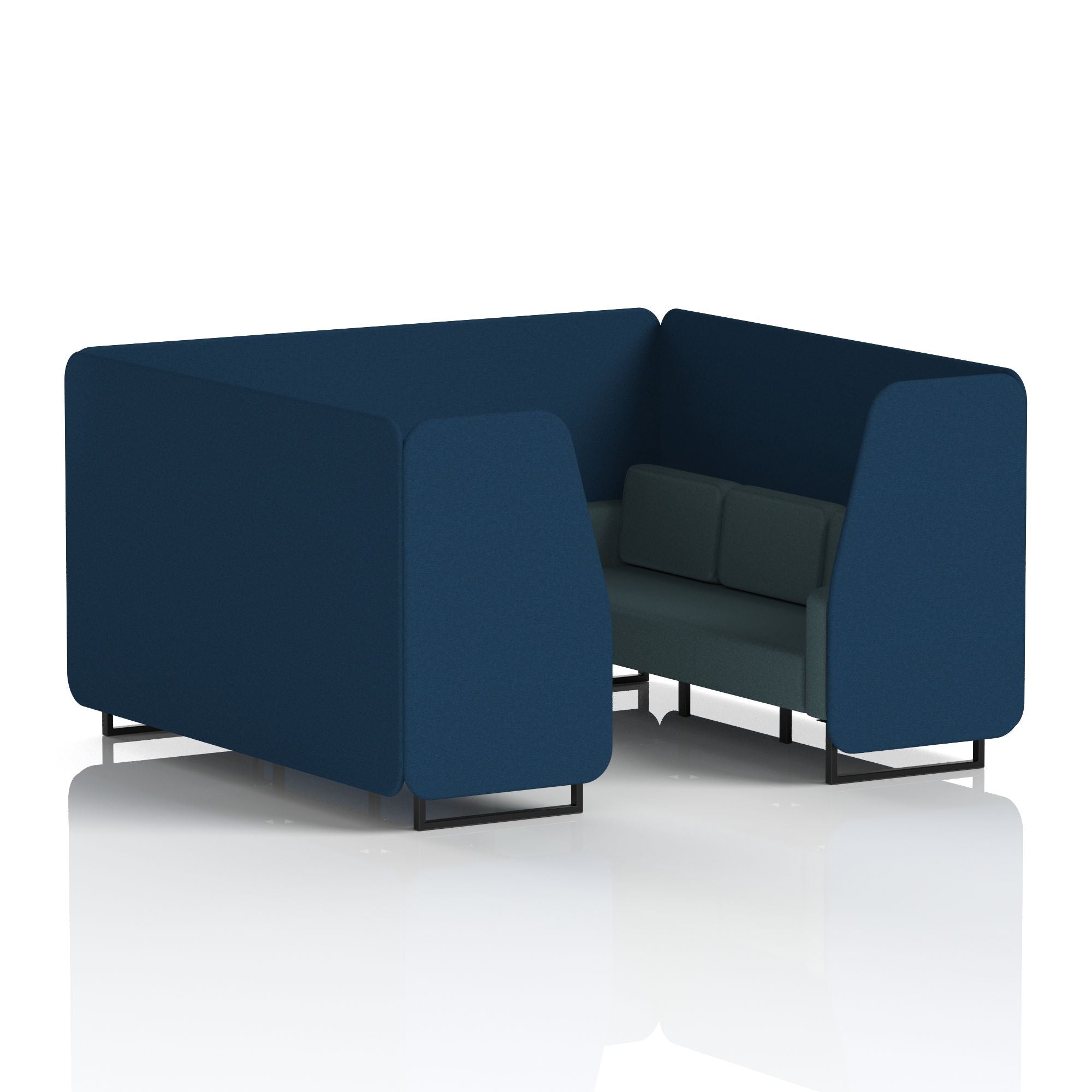 Brixworth Booth With Black Legs in Two Tone