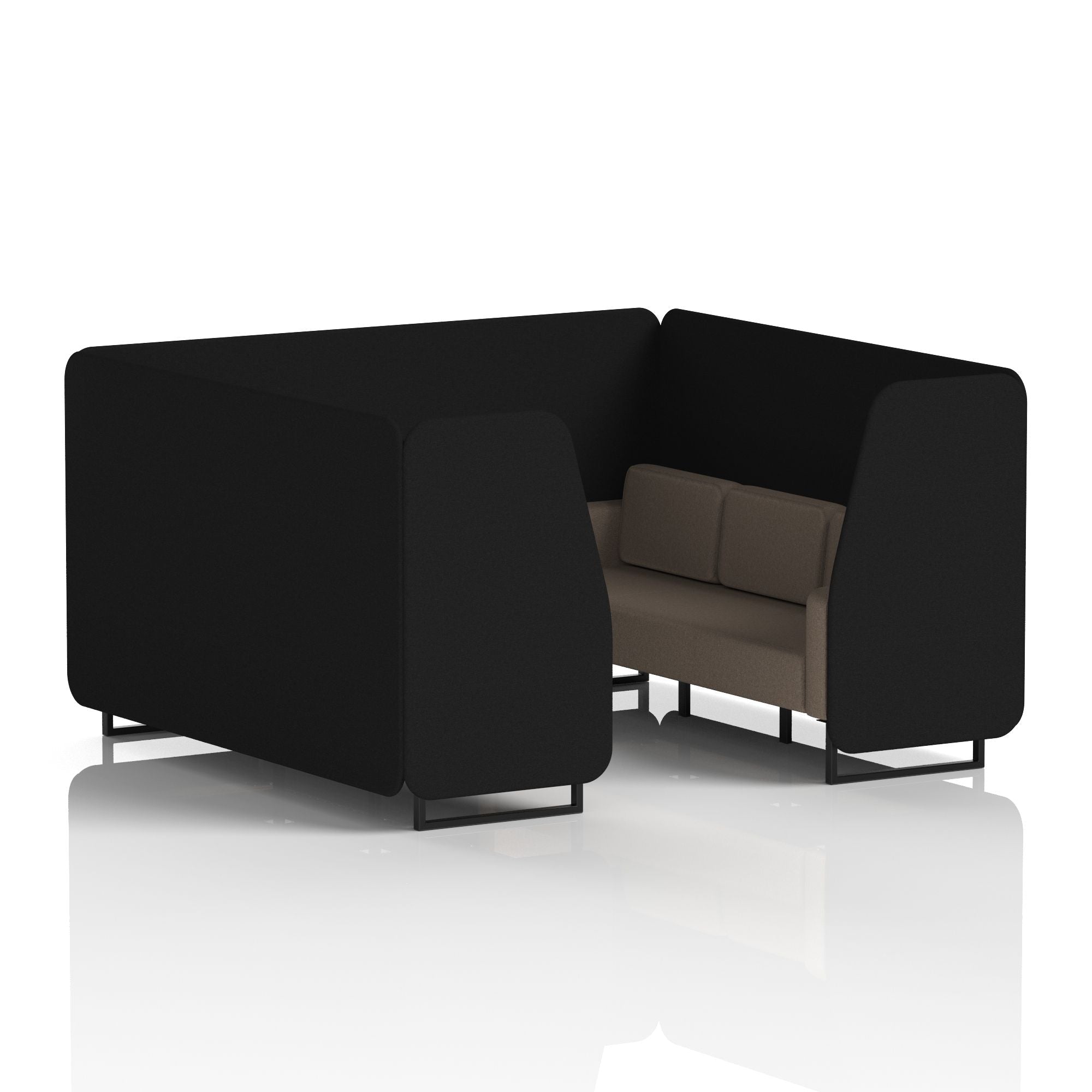 Brixworth Booth With Black Legs in Two Tone