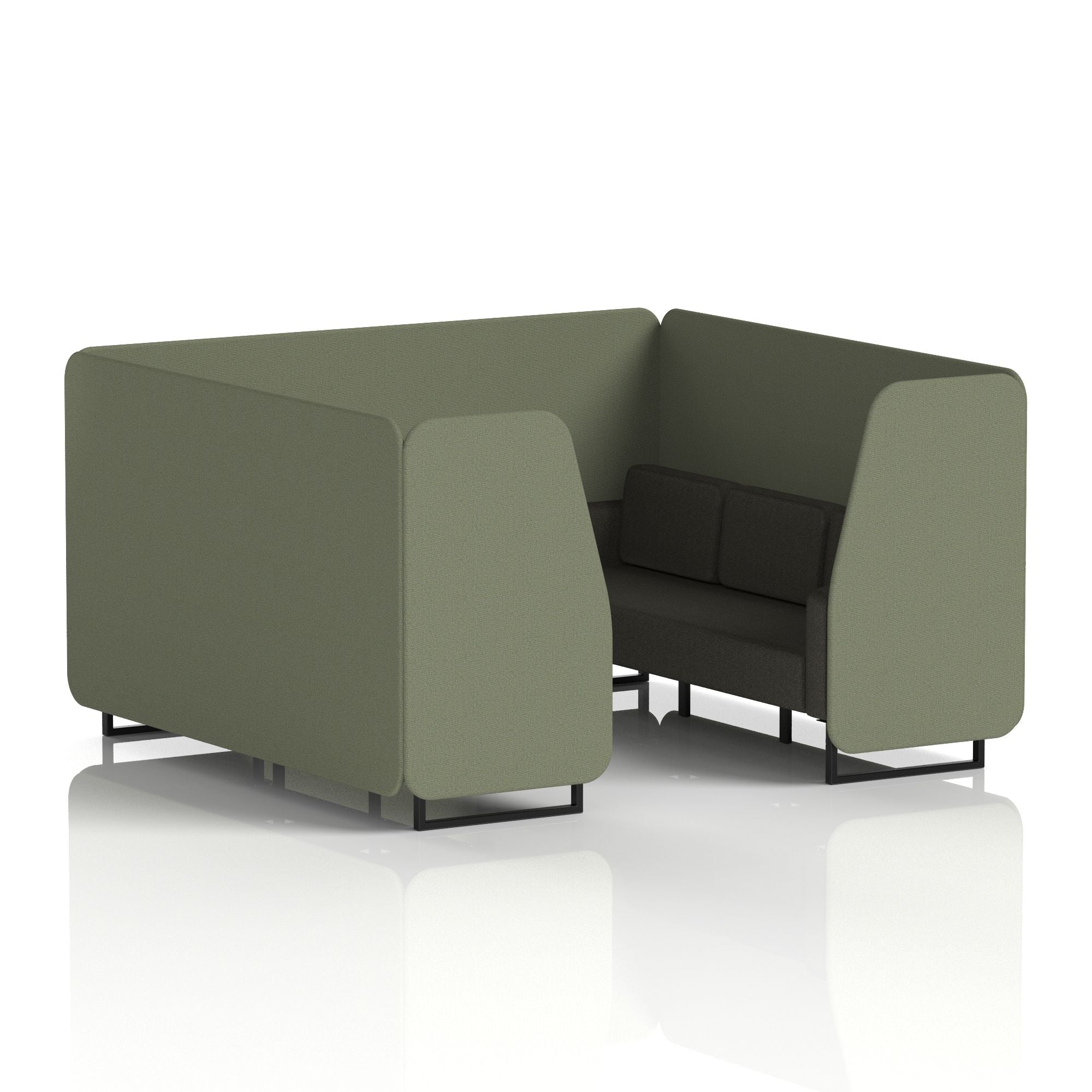 Brixworth Booth With Black Legs in Two Tone
