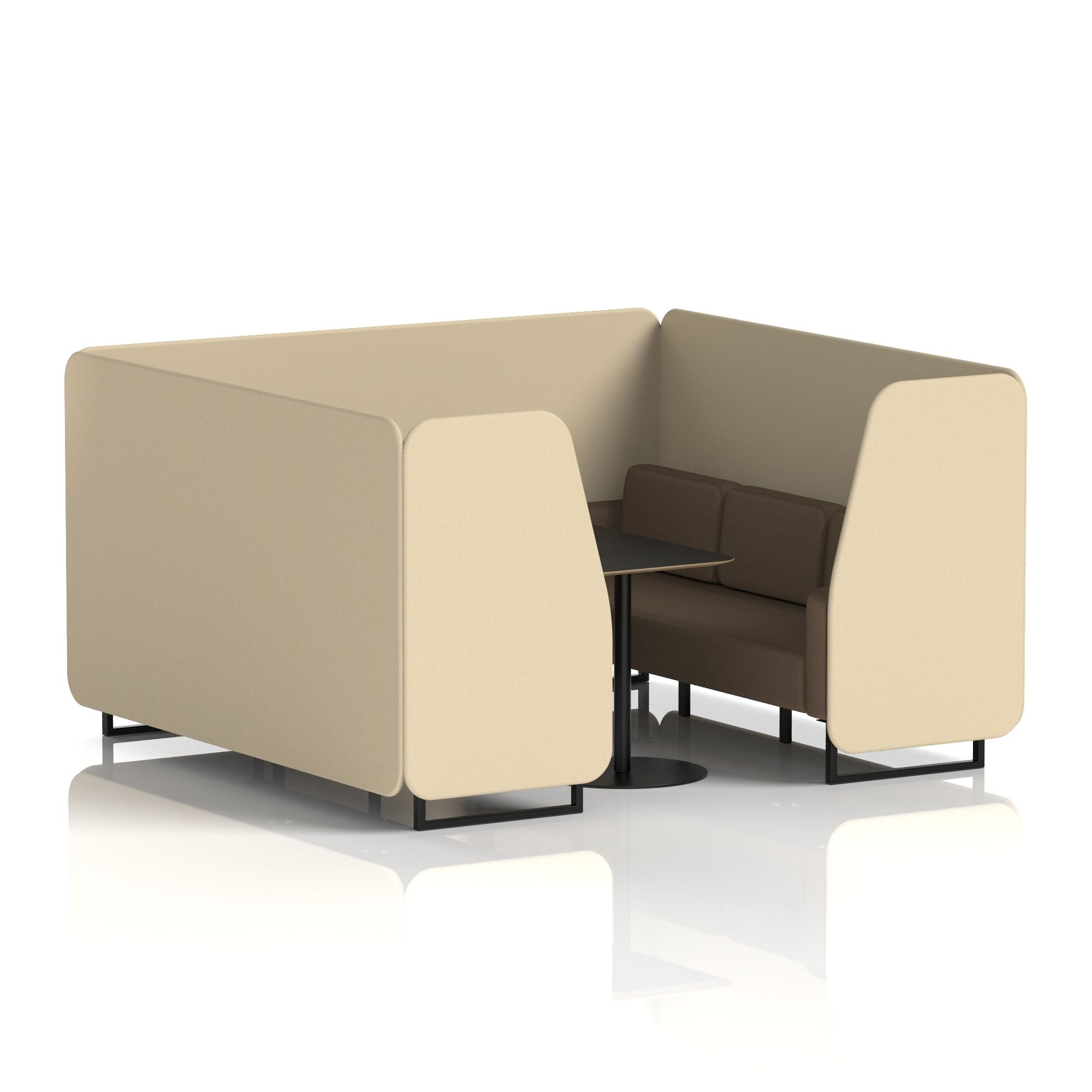 Brixworth Booth With Black Legs in Two Tone