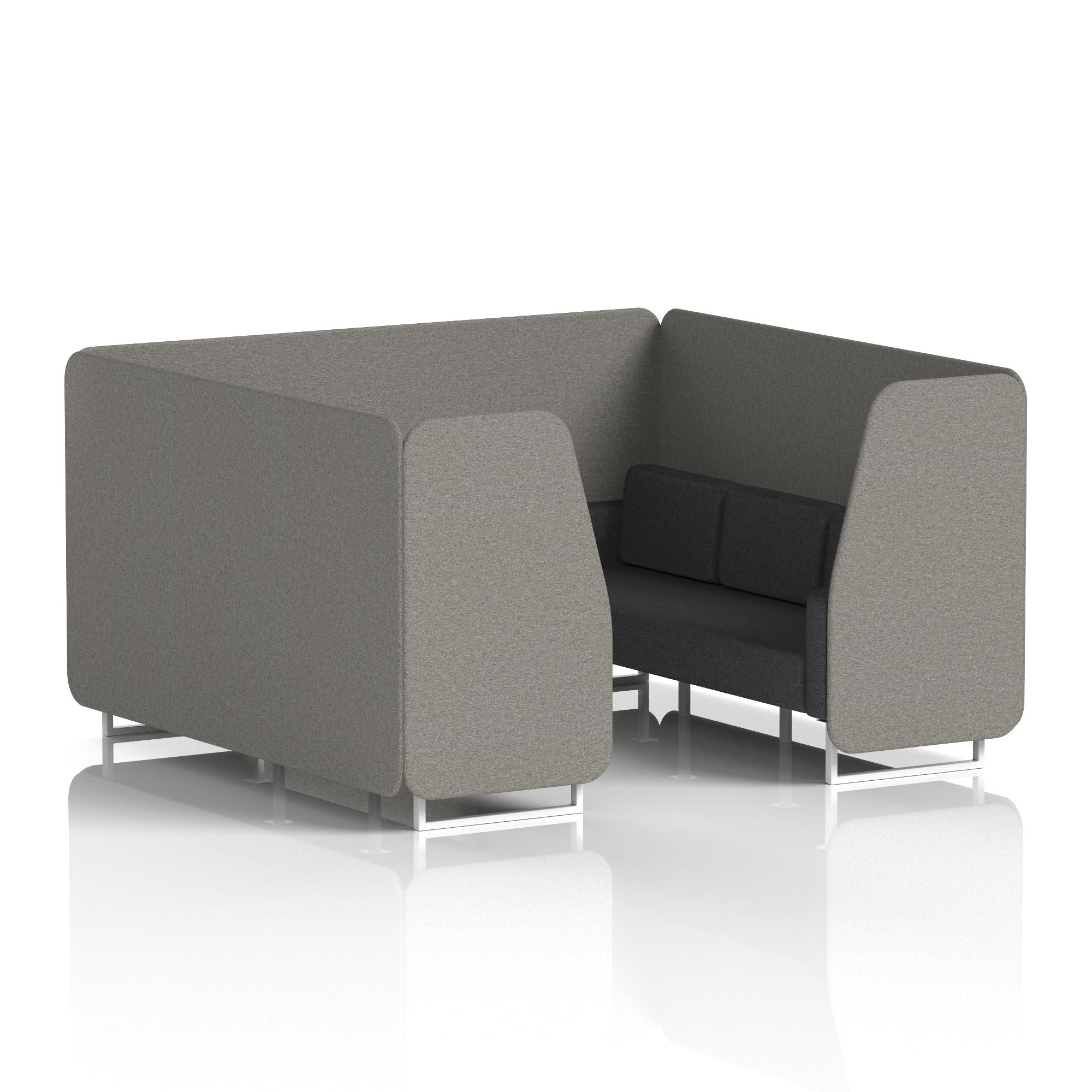 Brixworth Booth With White Legs in Two Tone