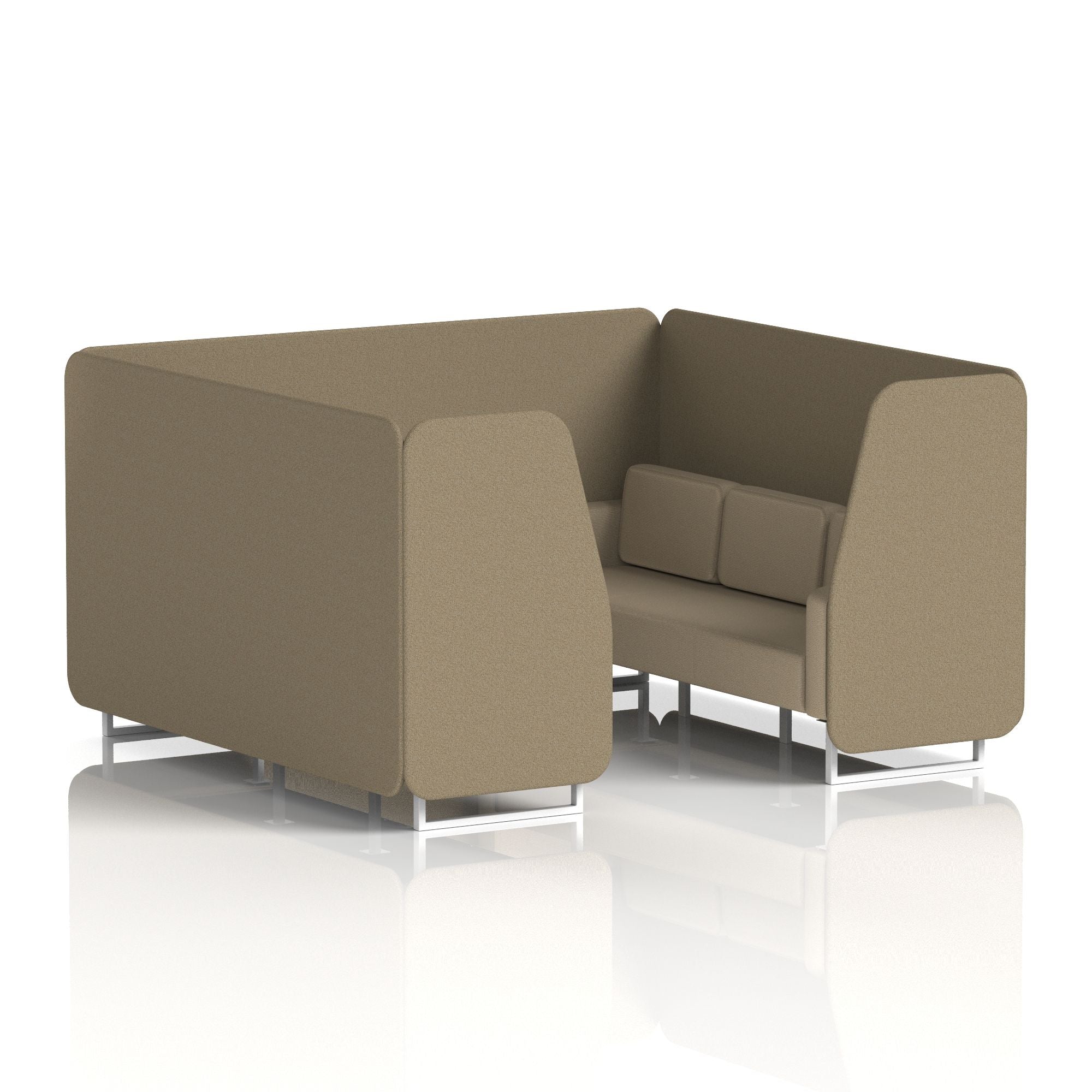 Brixworth Booth With White Legs in Two Tone