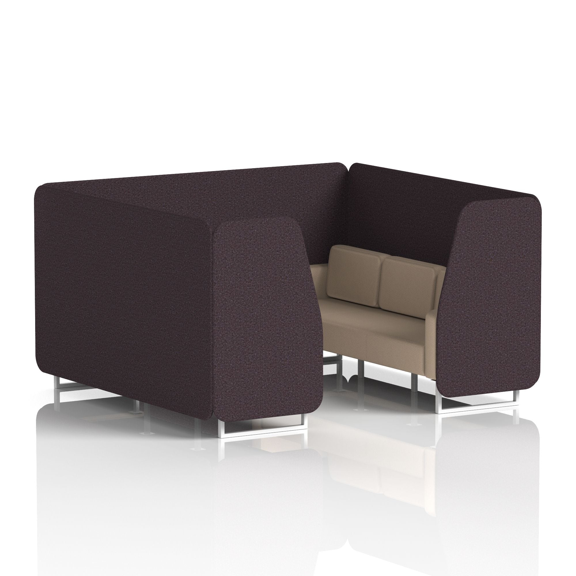 Brixworth Booth With White Legs in Two Tone